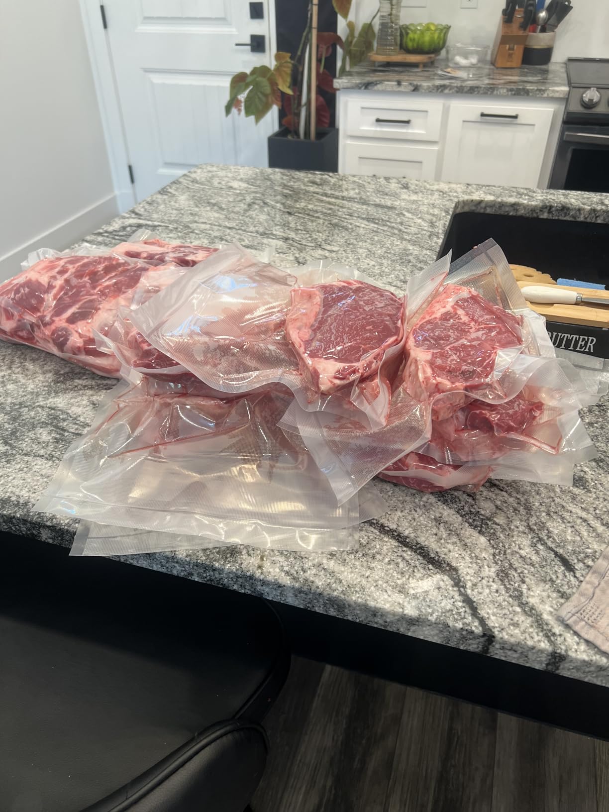 Wevac Vacuum Sealer Bags for Food 11x50 2 Rolls, Fit Food Saver Machines customer photo 2