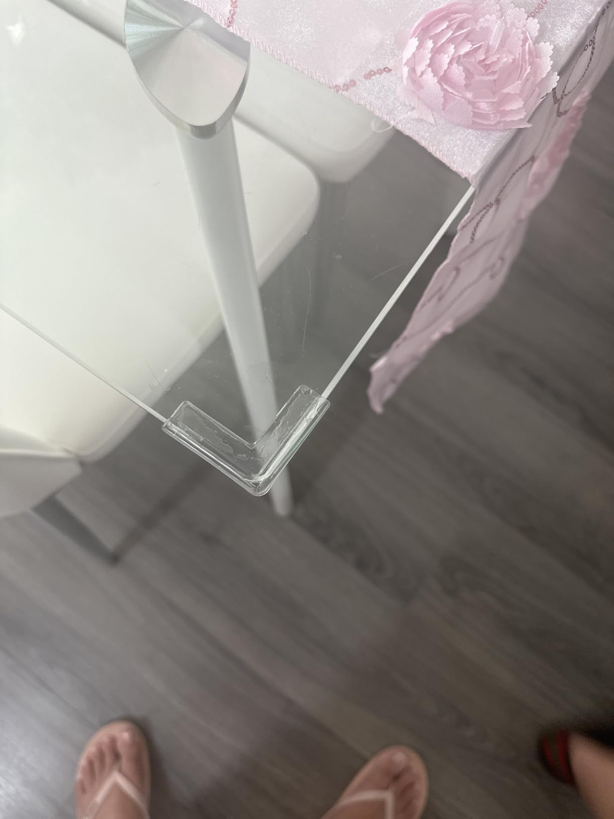 LOMILY Clear Corner Guards(12 Pack),Table Corner Protectors,Clear Edge Safety Bumpers,High Resistant Adhesive Gel,Corner Protector for Baby,Kids,Furniture,Cabinet,Glass,Coffee Table,ect. customer photo 1