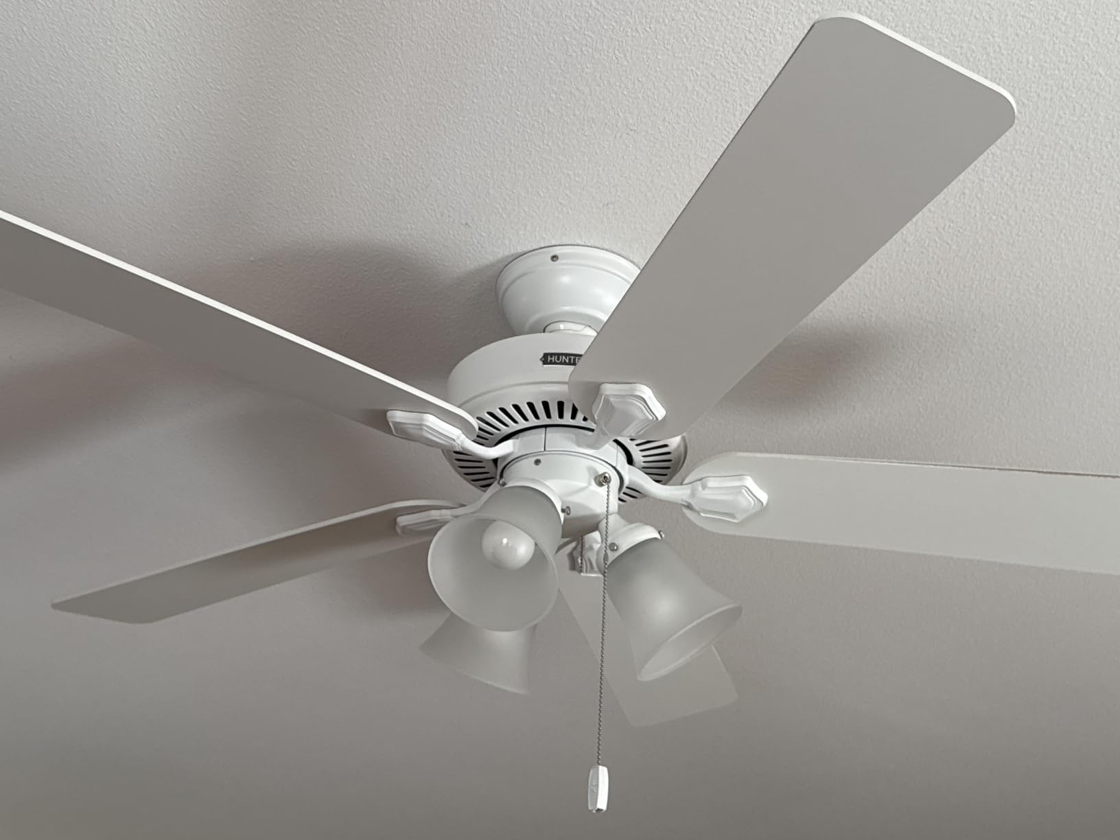 Hunter Swanson, Indoor, Ceiling Fan, with LED Lights, 52 inch, Fresh White customer photo 1