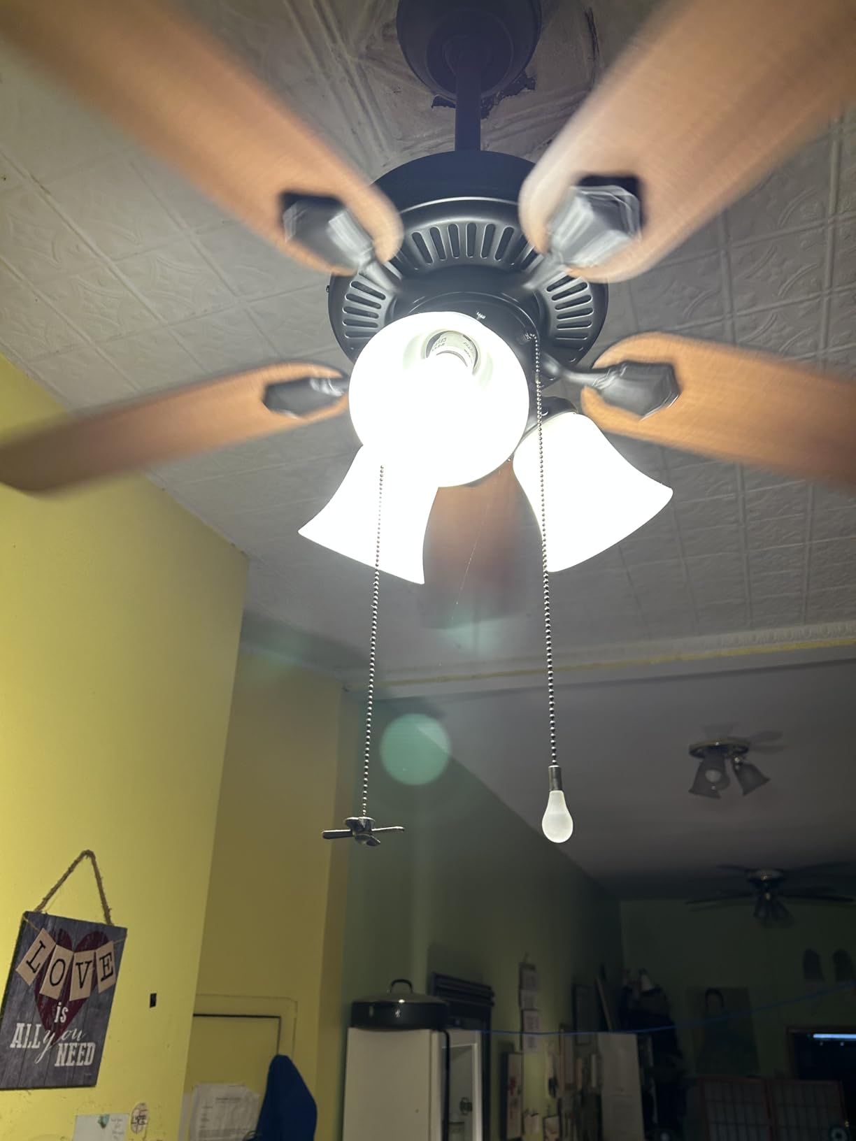 Hunter Swanson, Indoor, Ceiling Fan, with LED Lights, 52 inch, Fresh White customer photo 2