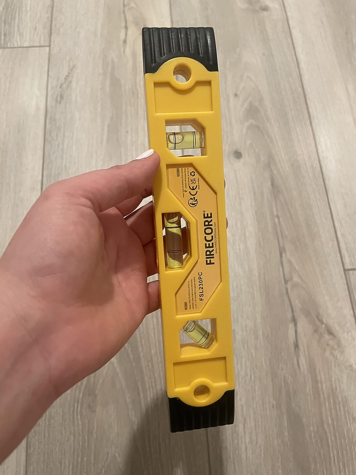 Torpedo Level Magnetic, Firecore 9 Inch Shockproof Small Leveler Tool with 3 Bubble Spirit Level 45 90 180 Degree, Construction Levelers for Hanging Pictures Install Shelf Home Renovation customer photo 1