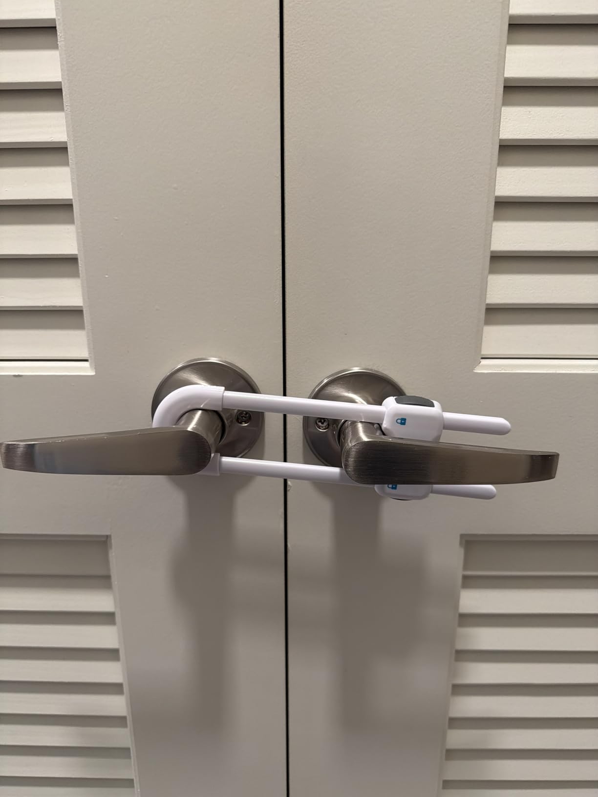 QT BABY Baby Proofing Cabinet Locks | Adjustable U Shaped Baby Safety Latches for Drawers, Fridge, Closet |Modern Baby Proofing Cabinet Lock with Extra Secure Lock Buttons (Pack of 2, White) customer photo 2