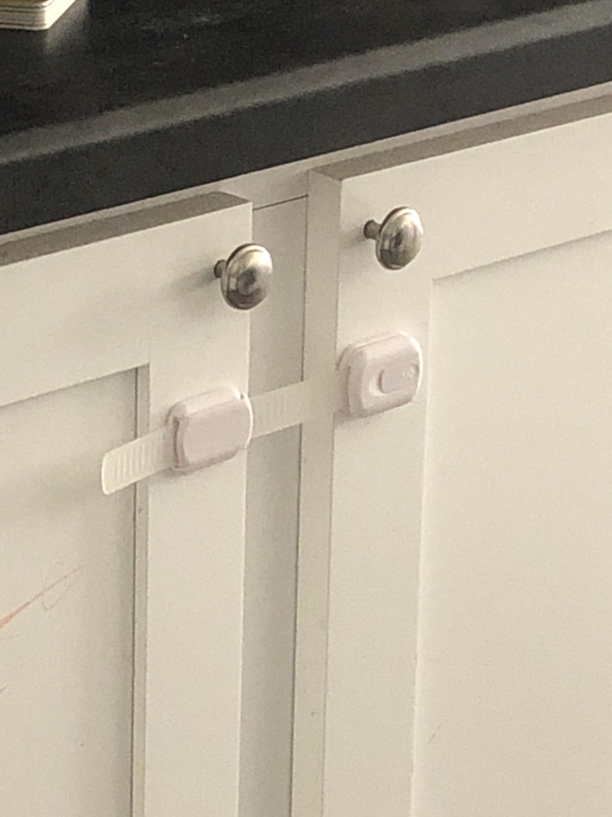 4our Kiddies 14 Pack Cabinet Locks Baby Proofing, Adjustable Drawer Lock customer photo 2