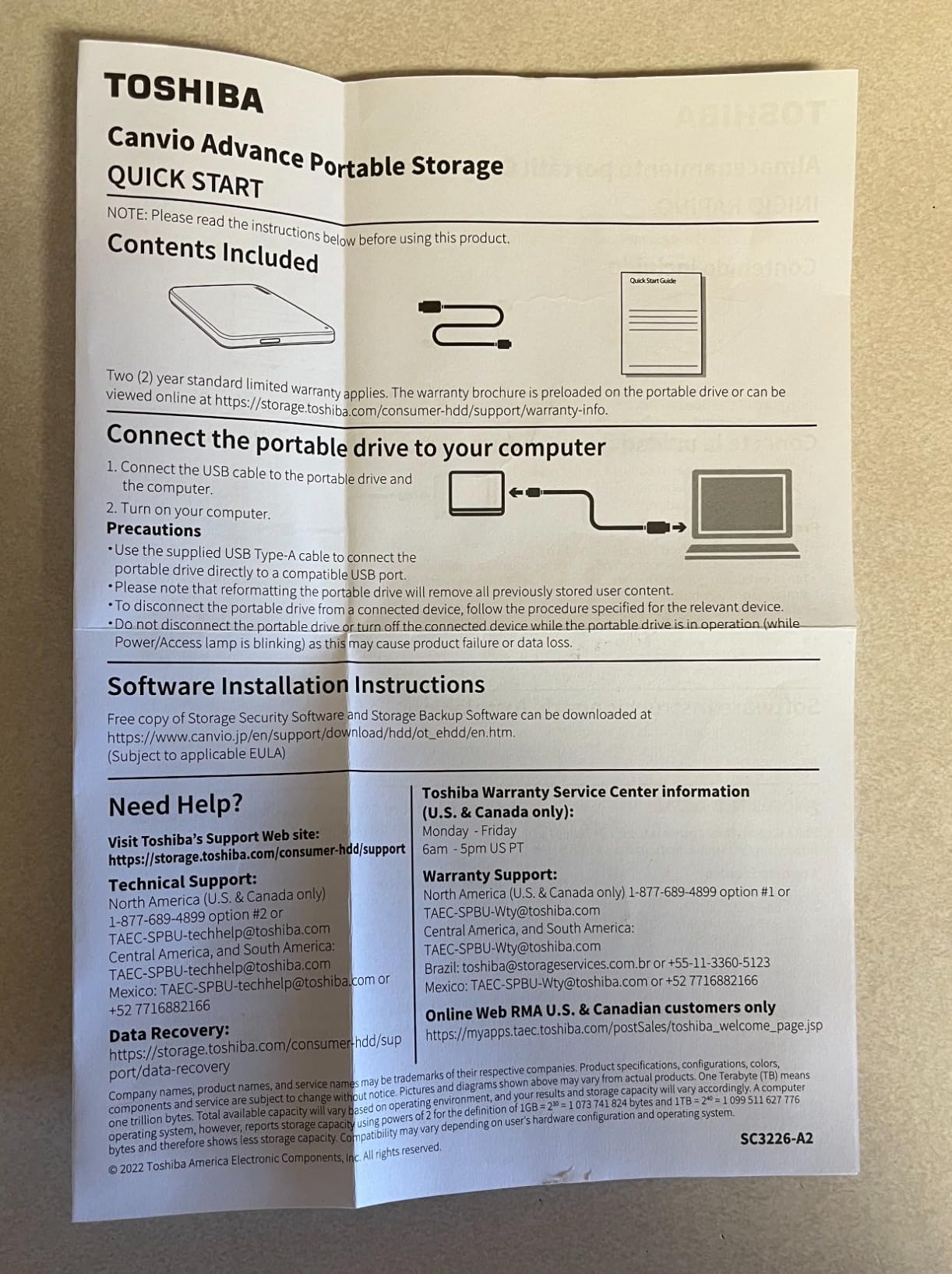 Toshiba Canvio Advance 2TB customer photo 2