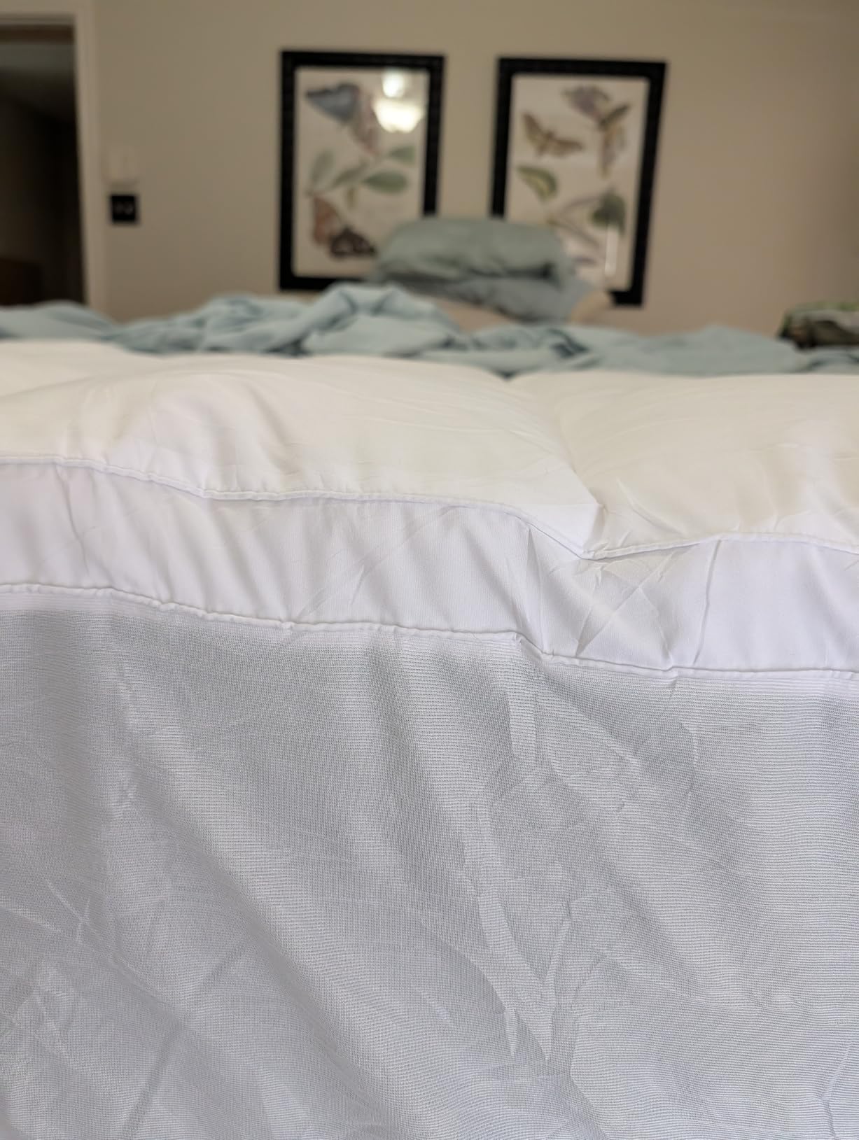 ELEMUSE King Mattress Topper, Extra Thick Pillow Top Mattress Pad Cover customer photo 1
