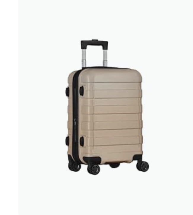 SUPER DEAL 21 Inch Carry On Luggage with Spinner Wheels, Expandable Hardside Suitcase Height Adjustable Durable Rolling Luggage with Porable Handle and Side Feet for Business Trips and Travel, Black customer photo 2