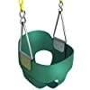 Jungle Gym Kingdom Baby Swing Outdoor - Heavy Duty Toddler Swing Set Accessories, High Back, Full Bucket Seat with Coated Chains for Outdoor Use - Fully Assembled - Green customer photo 2