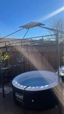 COOSHADE 8x5 Grill Gazebo BBQ Gazebo with LED Light, Gray customer photo 2