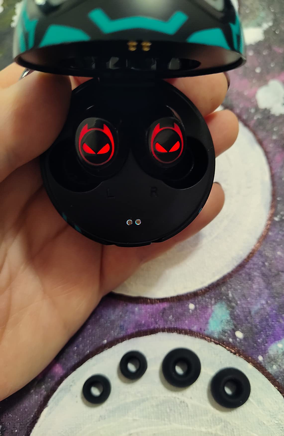 Earbuds for Kids, Penguins Headphones Bluetooth with Mic, 85dB Volume Limited, 36Hrs Playtime, Gilrs Boys Earbuds for Small Ears,Touch Control, Waterproof, earbuds Wireless for School/Tablet customer photo 1
