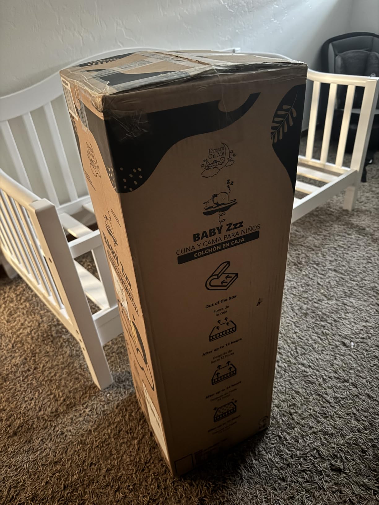 Dream On Me 2-in-1 Baby Zzz Crib & Toddler Mattress, GREENGUARD Gold customer photo 2