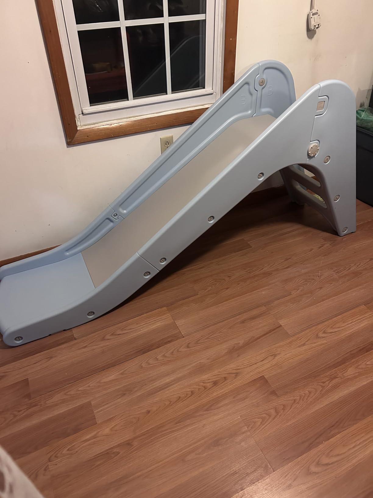 Toddler Indoor Slide, Foldable Baby Climber Playset with Basketball & Hoop customer photo 2