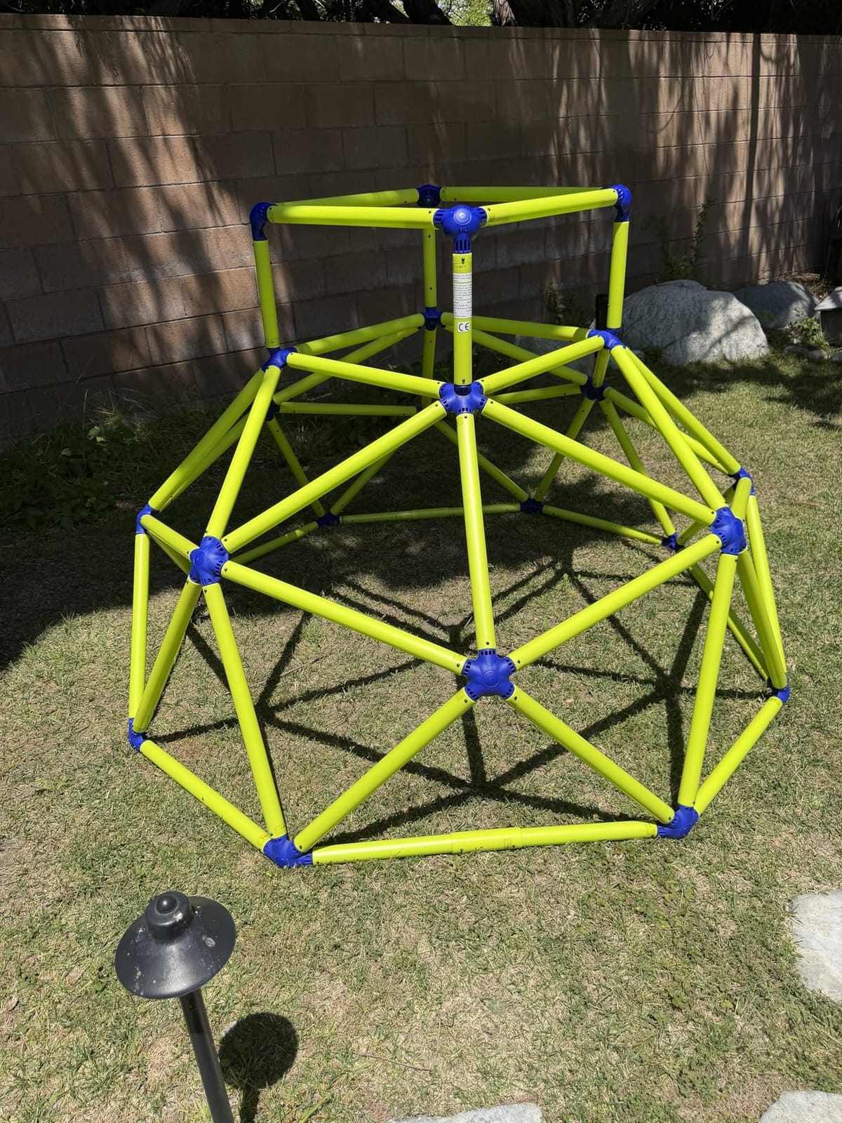 Eezy Peezy Mega Pyramid Monkey Bars Climbing Tower Active Outdoor Fun for Kids Ages 3 to 8 Years Old, Blue/Green customer photo 2