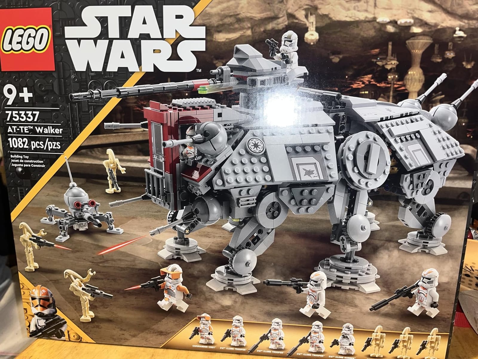 LEGO Star Wars AT-TE Walker - Poseable Building Toy - Revenge of the Sith Set - Gift for Kids w/ 3 212th Clone Troopers, Dwarf Spider & Battle Droid Figures - 75337 customer photo 1