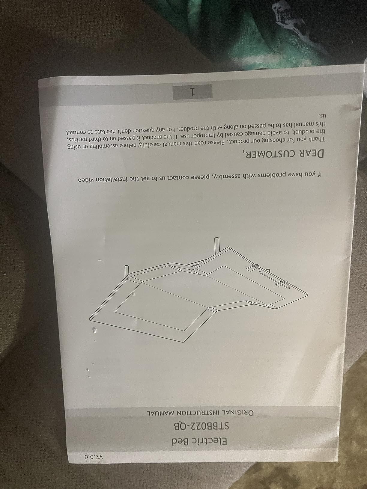SHA CERLIN Electric Adjustable Queen Size Bed Base customer photo 2