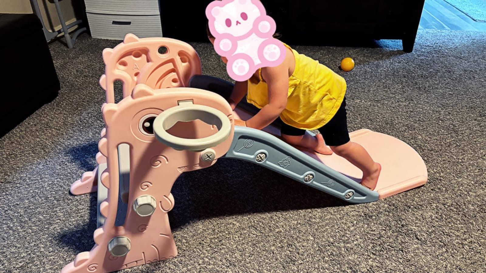 Nyeekoy 3 in 1 Toddler Slide Indoor & Outdoor Playground customer photo 2