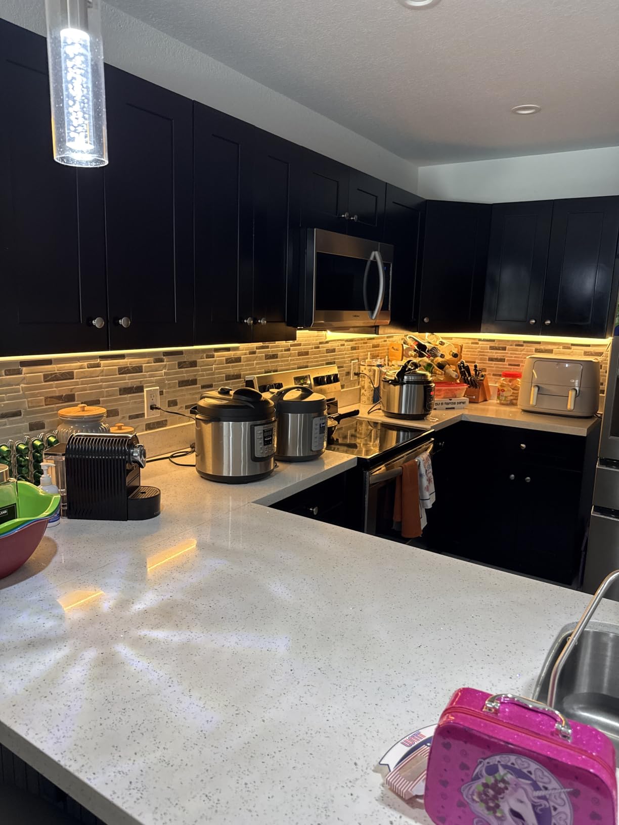 PAUTIX COB LED Strip Light,LED Lights 16.4ft,UL Listed Warm White 2700K Dotless Strip Lights,CRI93+ Super Bright Dimmable 24V Flexible Tape Light with RF Remote,for Cabinets,Kitchen Office Lighting customer photo 2