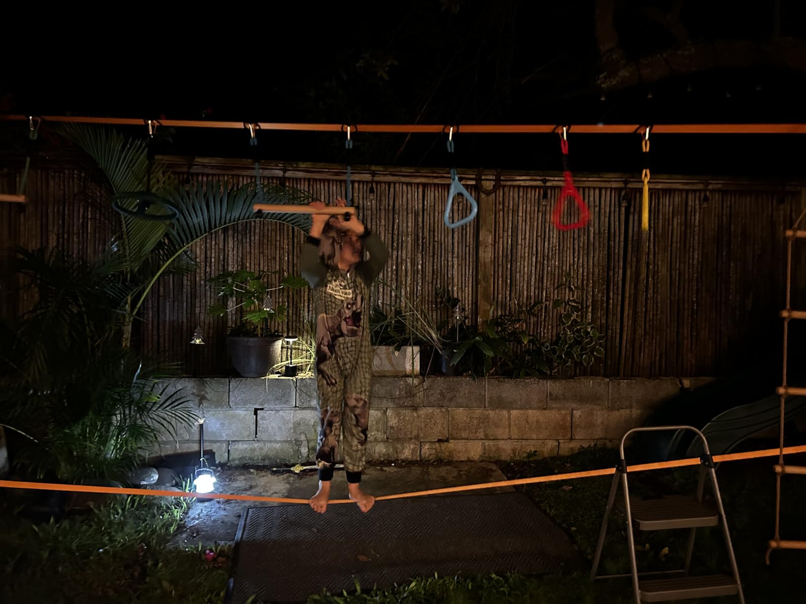 Hyponix Ninja Warrior Obstacle Course for Kids, 2 x 60 ft, 13 Obstacles customer photo 2
