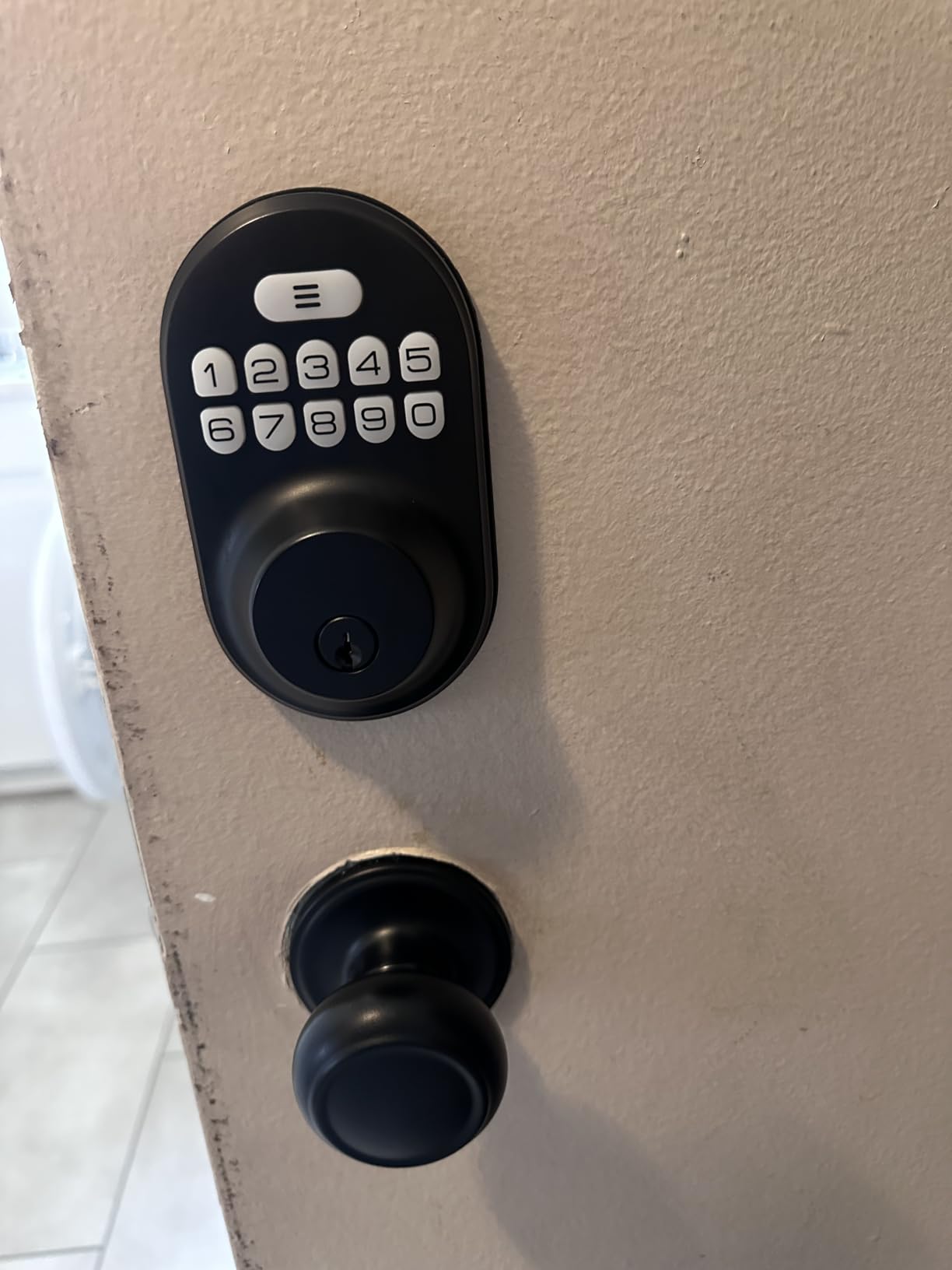 Veise RZ-A Electronic Keypad Deadbolt Door Lock, Matte Black customer photo 1
