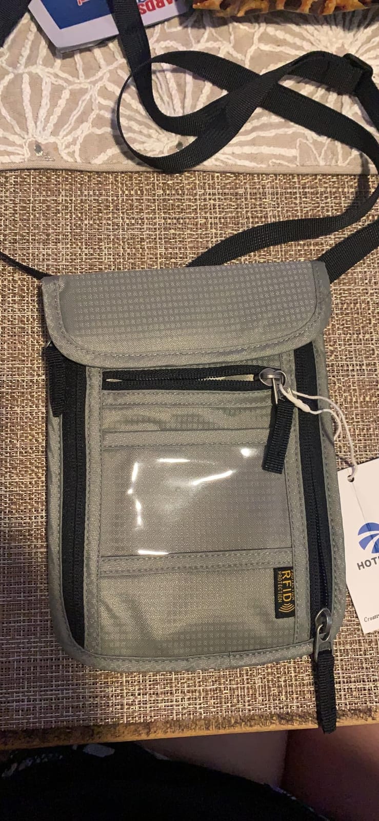 HOTEMIA Neck Wallet for Travel,Passport Holder Neck Pouch for Men Women with Adjustable Neck Strap and RFID Blocking customer photo 2