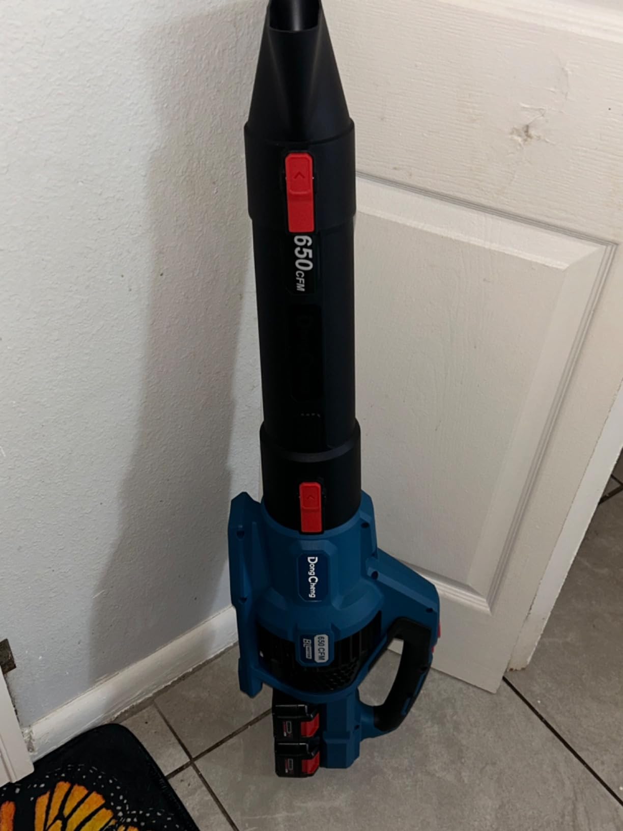 DongCheng 40V Brushless Leaf Blower, 650CFM 140MPH with 2×4.0Ah Batteries customer photo 1