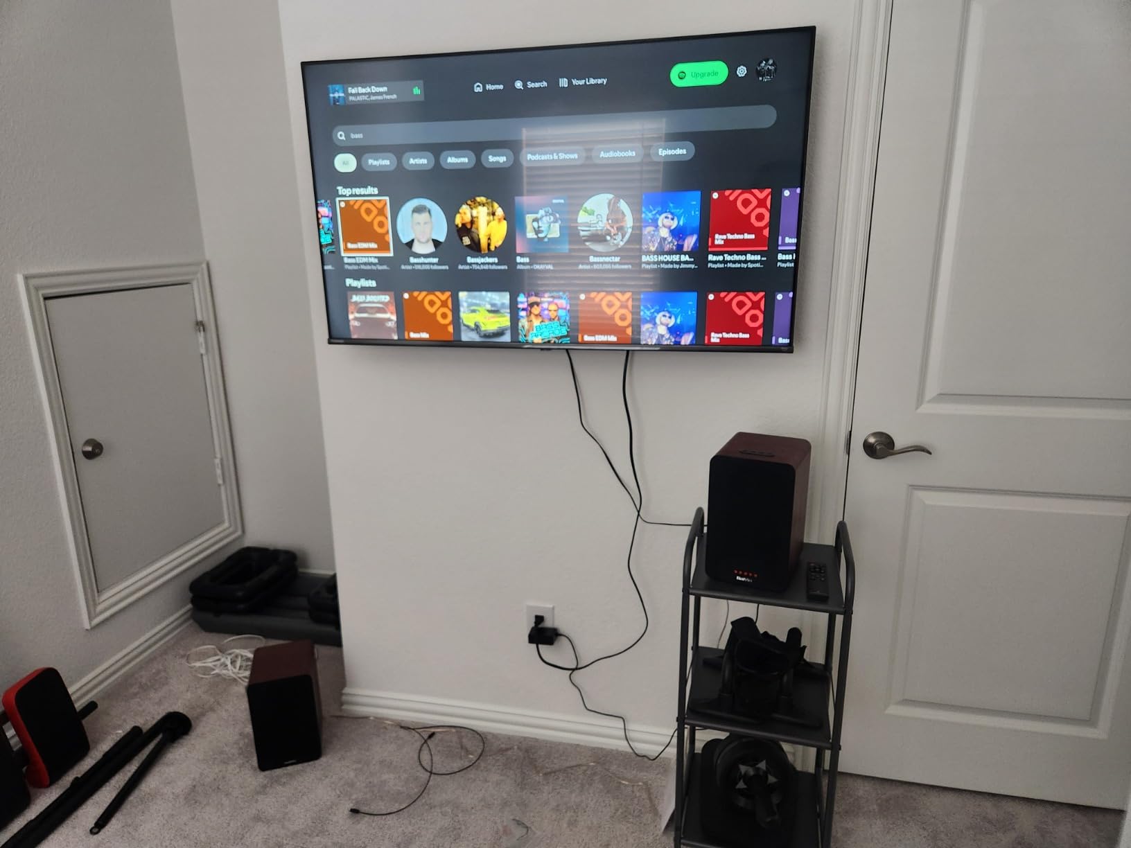 Saiyin Bluetooth Bookshelf Speakers for Record Player, Powered Studio Monitor Speaker with 5.2 Inch Woofer, Horn Tweeter and Optical RCA Inputs, Subwoofer Line Out for Turnable. customer photo 1