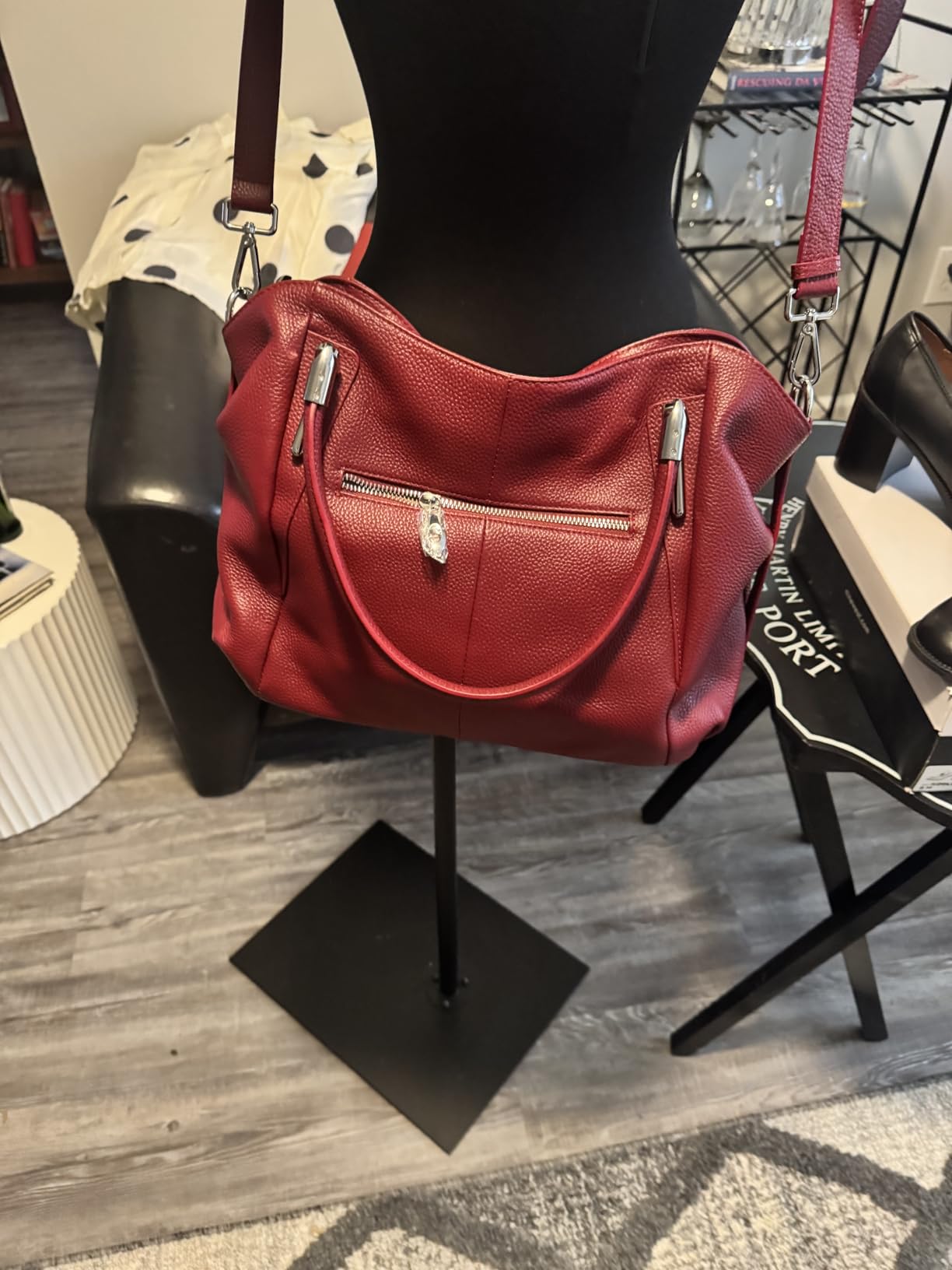HESHE Leather Satchel customer photo 1