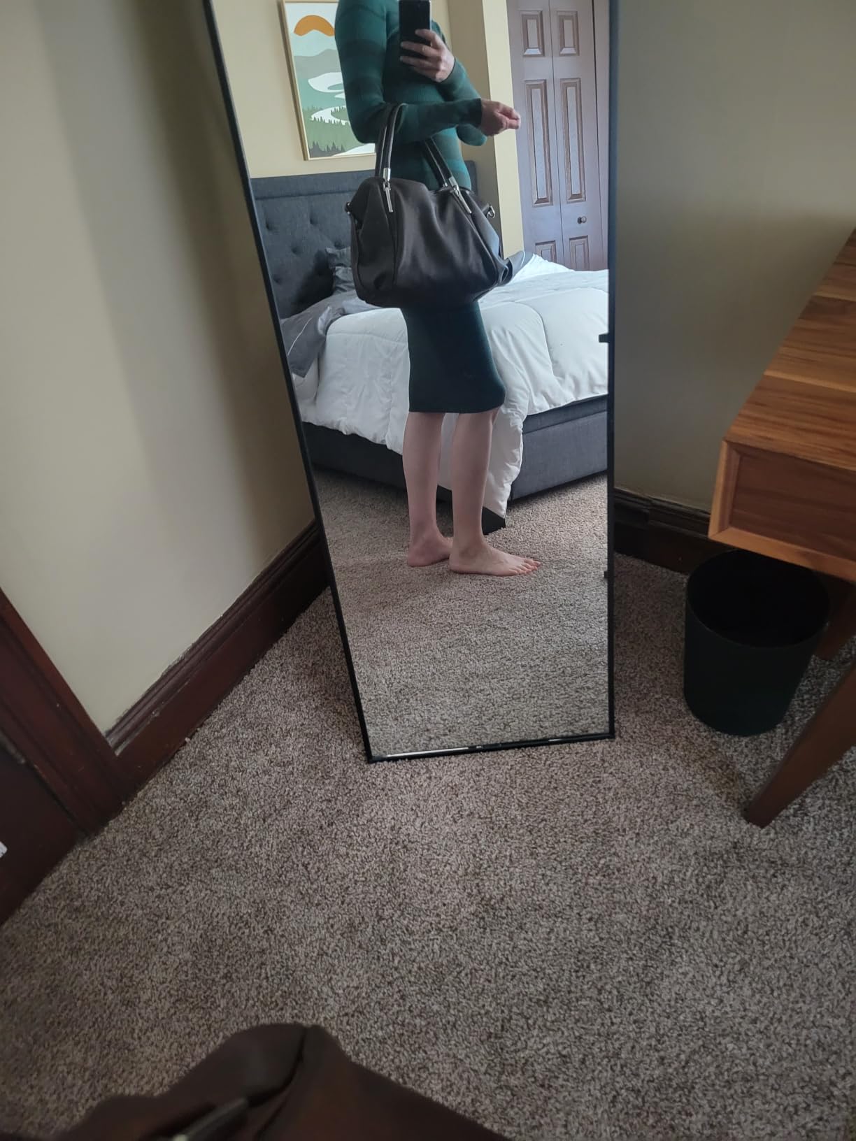 HESHE Leather Satchel customer photo 2