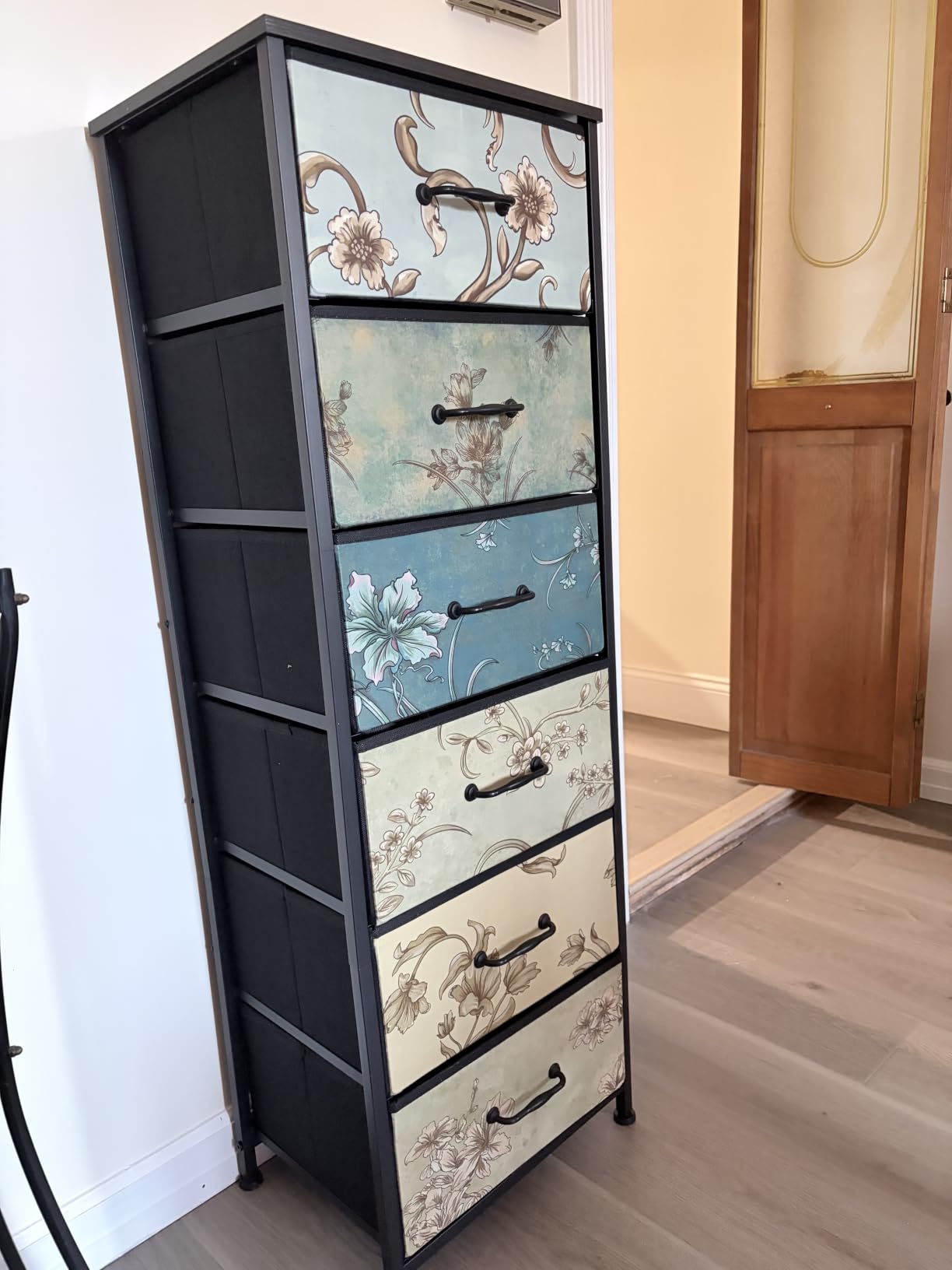 Furnulem 5 Drawer Dresser for Bedroom, Vintage Tall Skinny Storage Dressers customer photo 1
