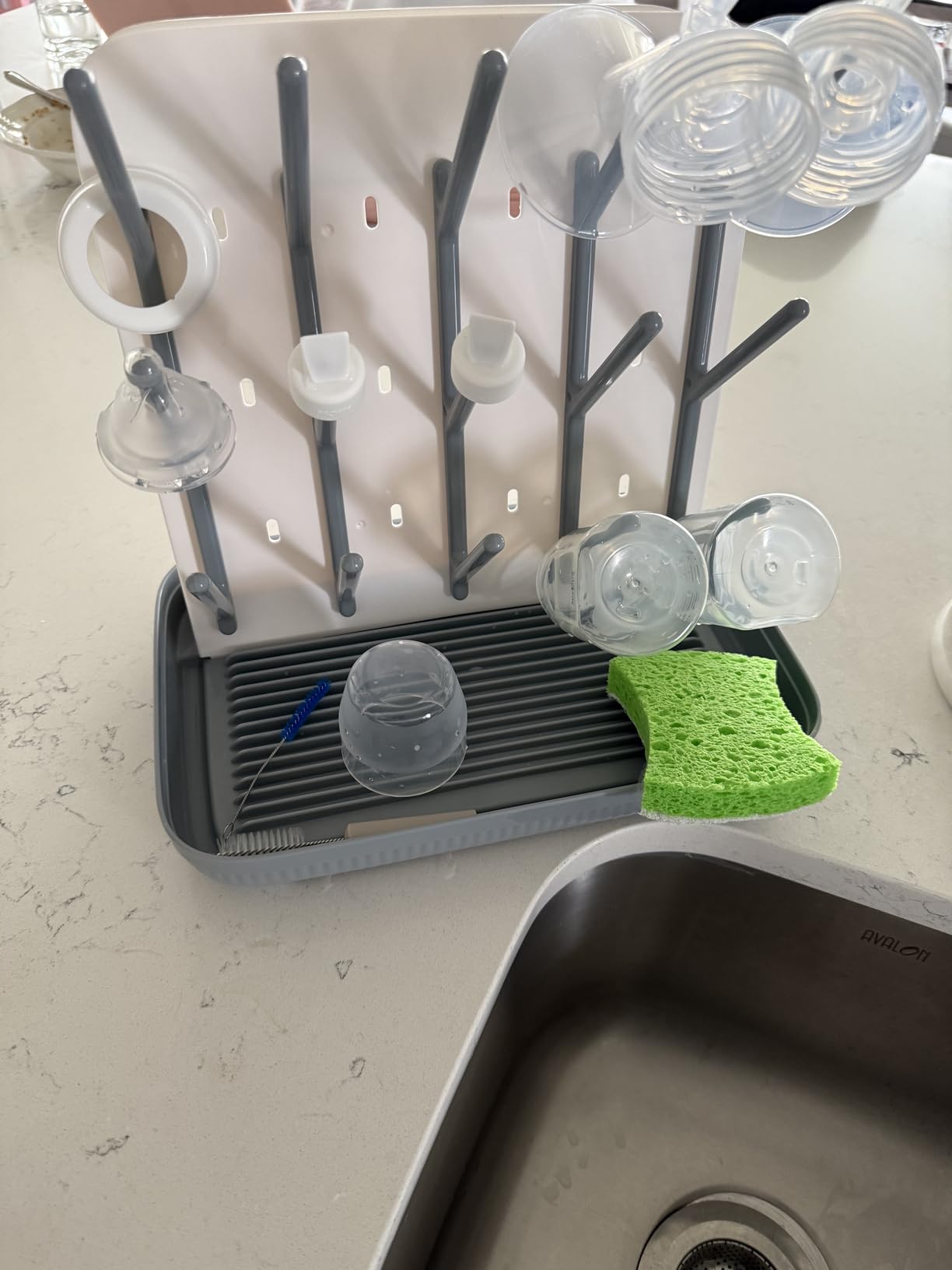 Termichy Baby Bottle Drying Rack:Large Vertical Space Saver for Countertop customer photo 2