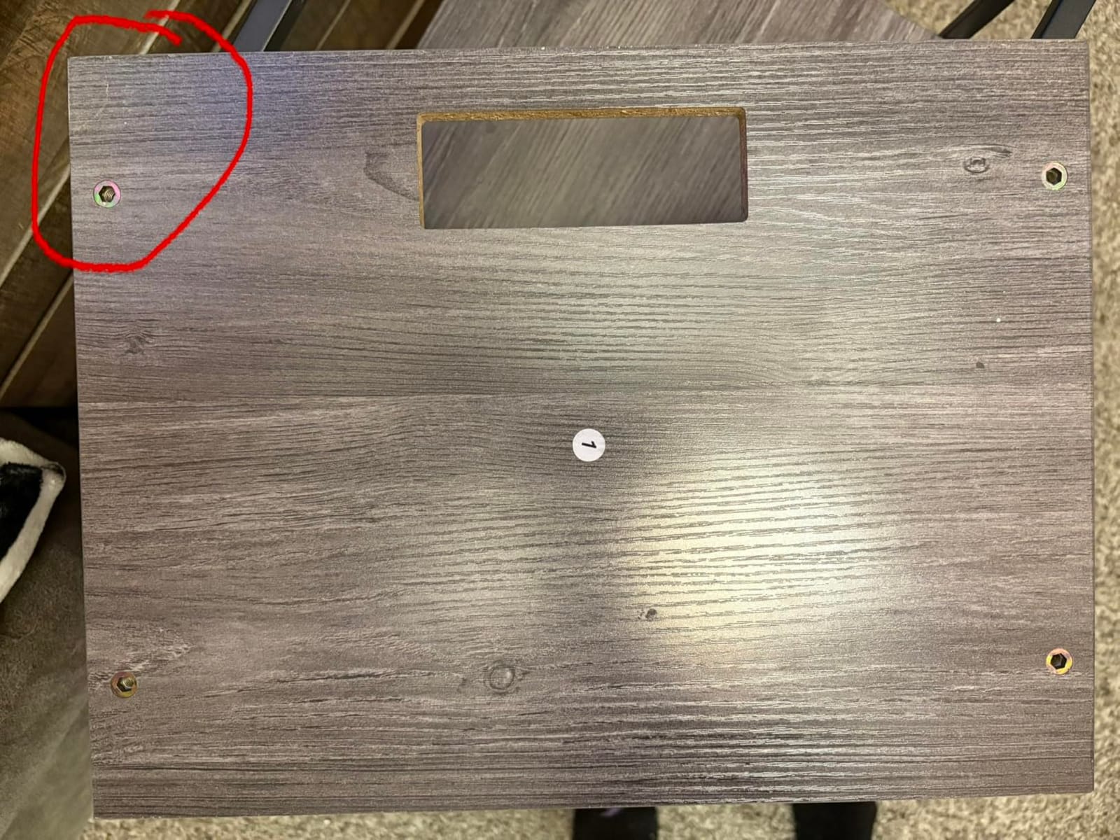 Huuger Nightstand with Charging Station, 27.6 Inch Bedside Table,Side Table customer photo 2