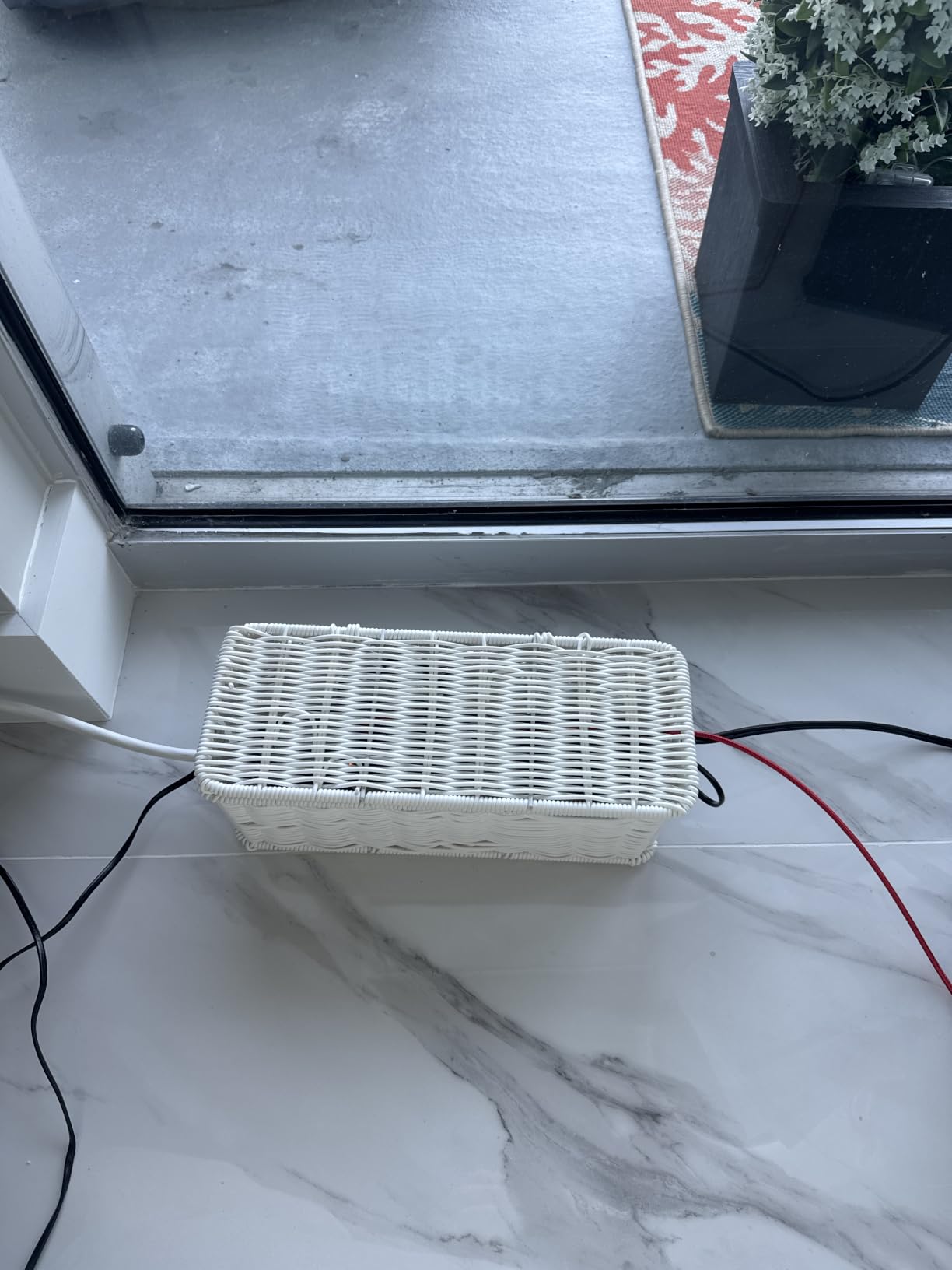 Cable Management Box, Handmade Rattan Cord Organizer for Power Strip customer photo 2