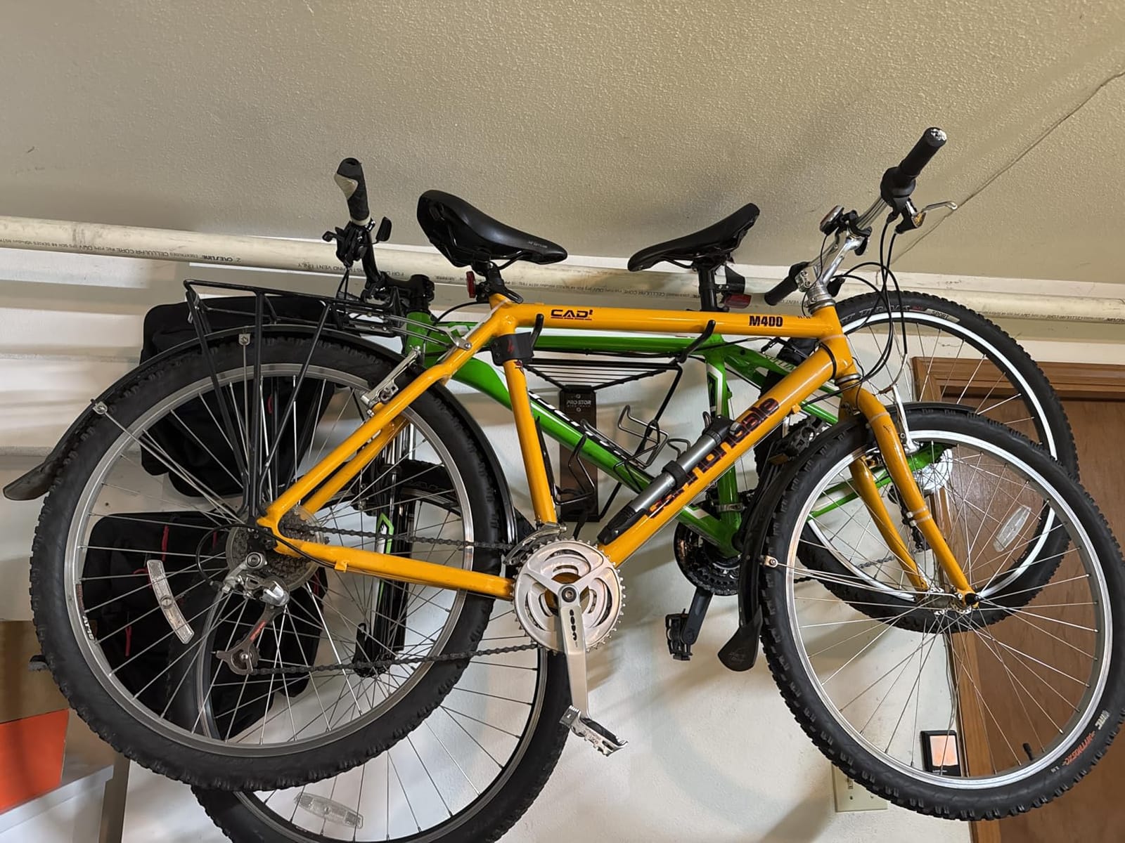 WALMANN Wall Mounted Horizontal Bike Rack, Foldable Bicycle Storage customer photo 1