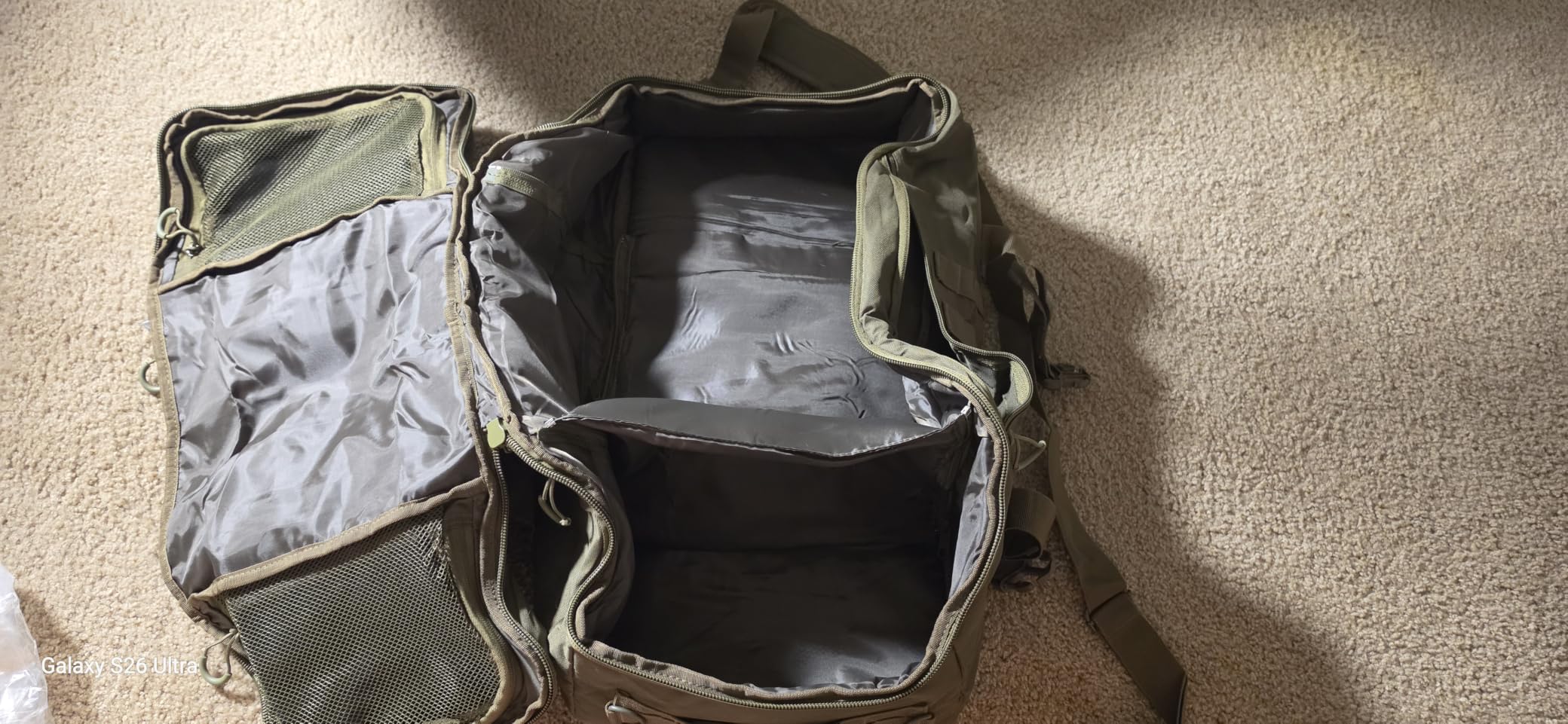 Miramrax Travel Duffle Bag Backpack for Men - Large Tactical Bags Weekender Gym Bag for Overnight Traveling Military Workout Deployment Sports (Coyote, 80L) customer photo 1