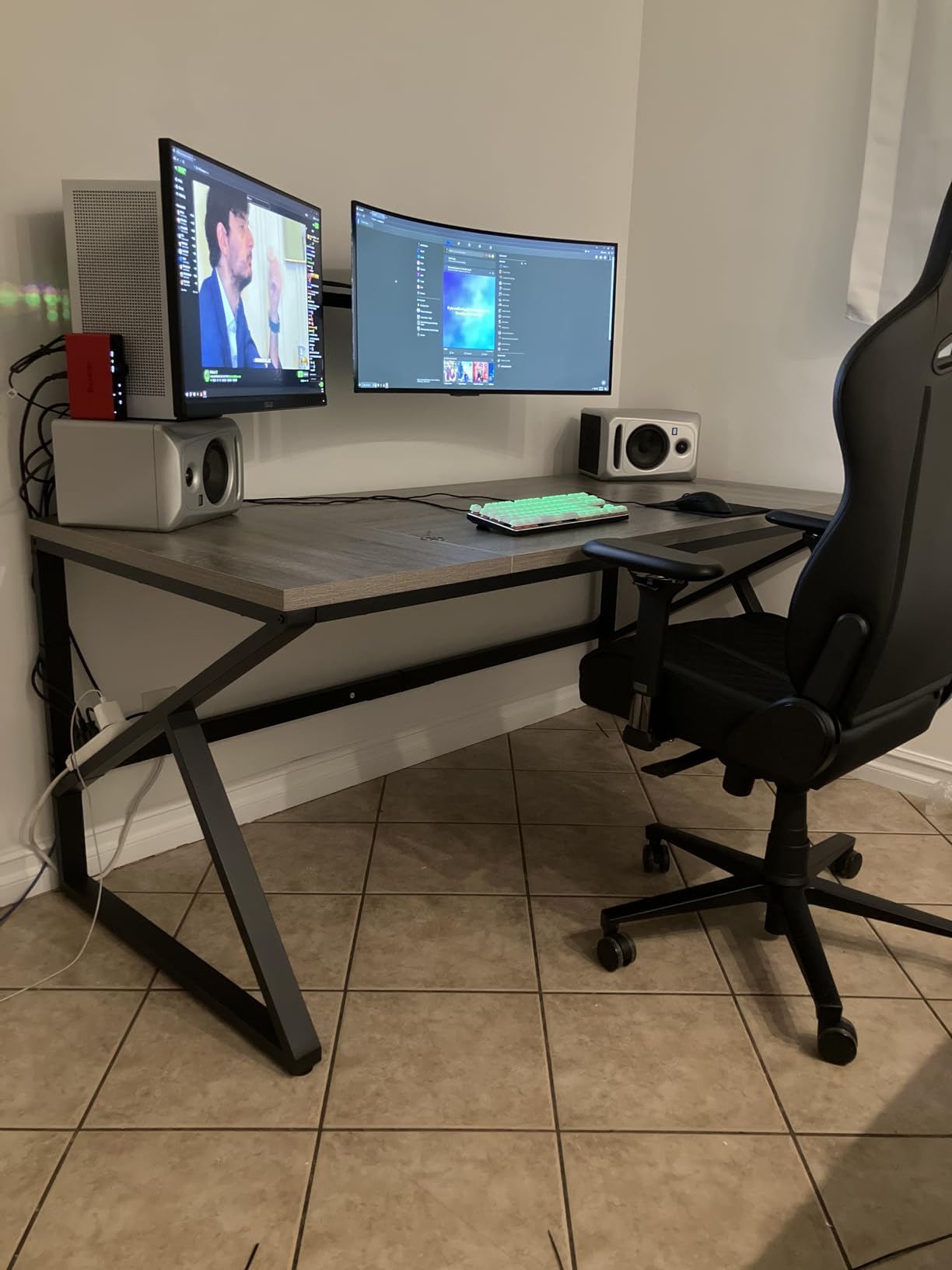HSH Rustic Large Home Office Desk, Modern Wood Computer Desk for Two Person customer photo 1