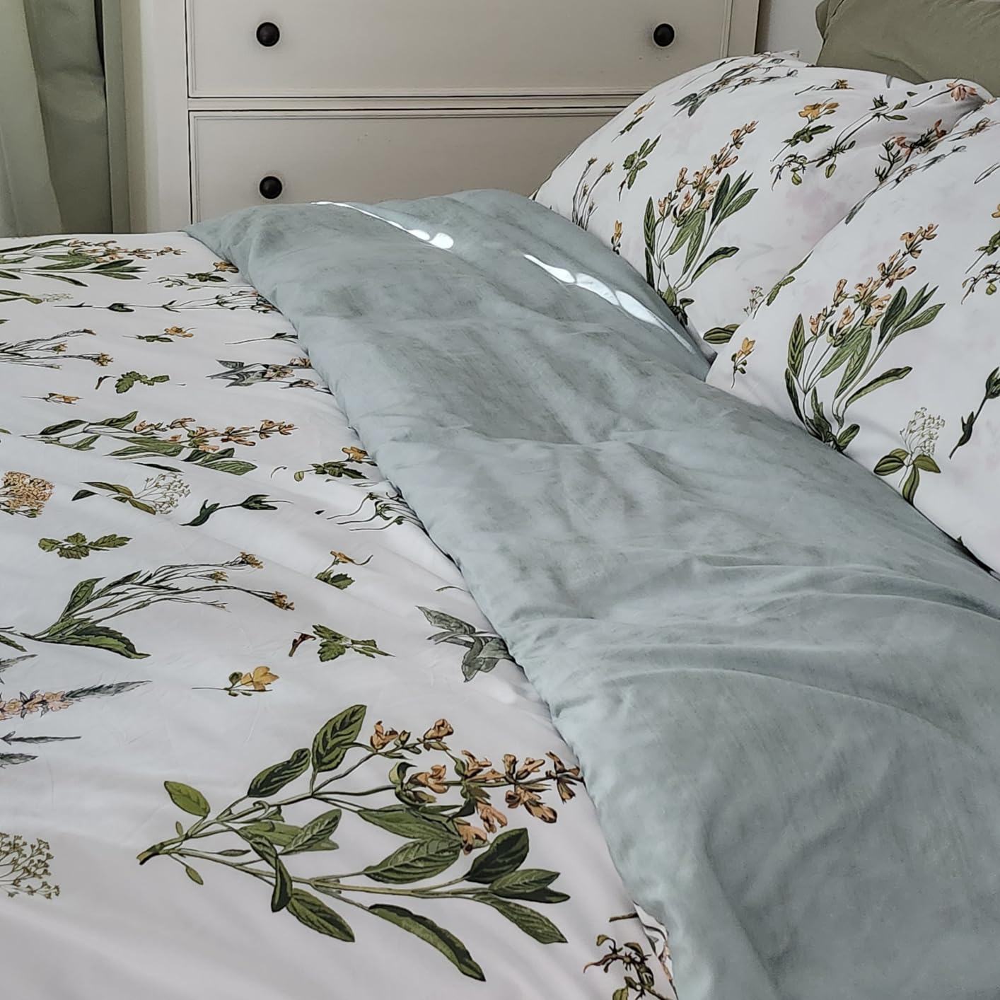 MUXHOMO Floral Duvet Cover customer photo 1