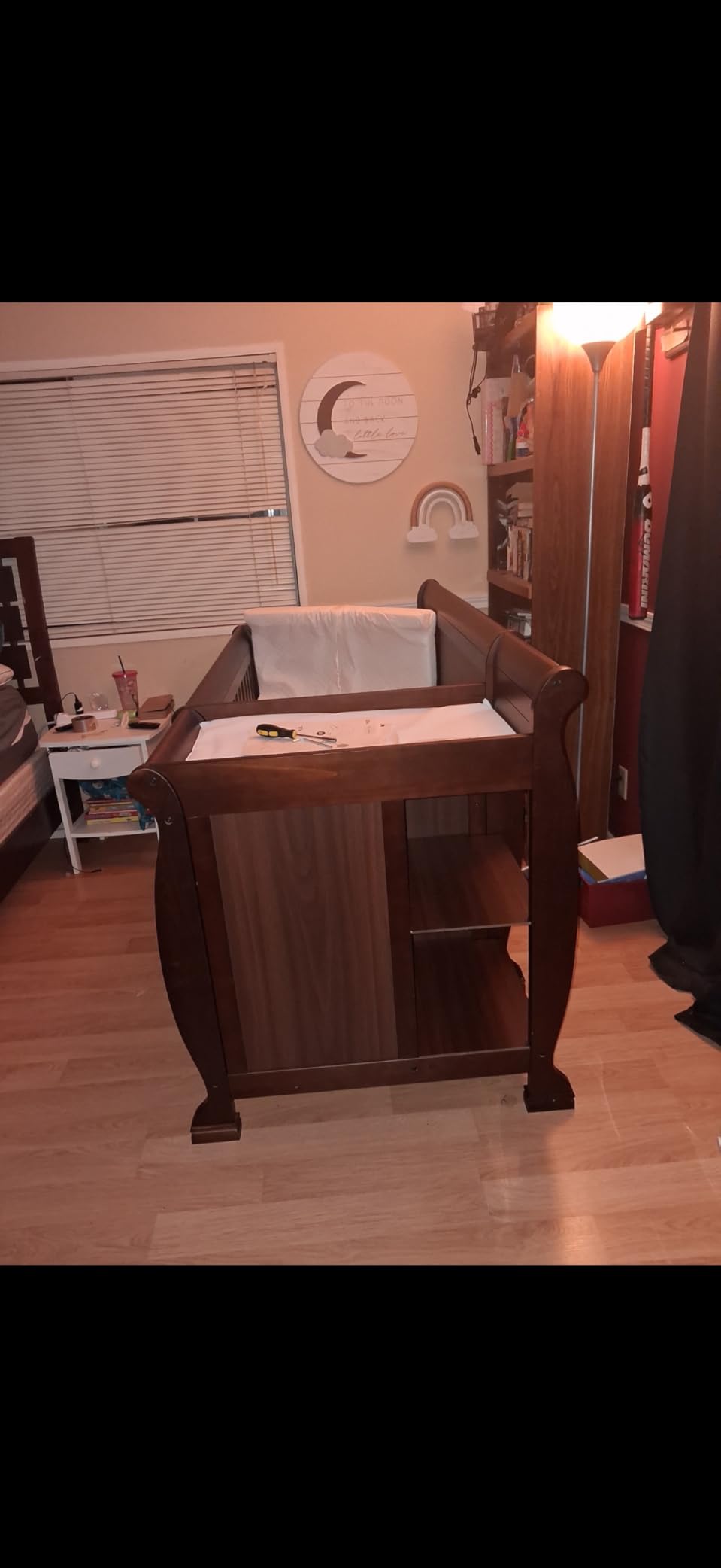 Davinci Kalani 4-in-1 Convertible Crib and Changer Combo in Chestnut customer photo 1
