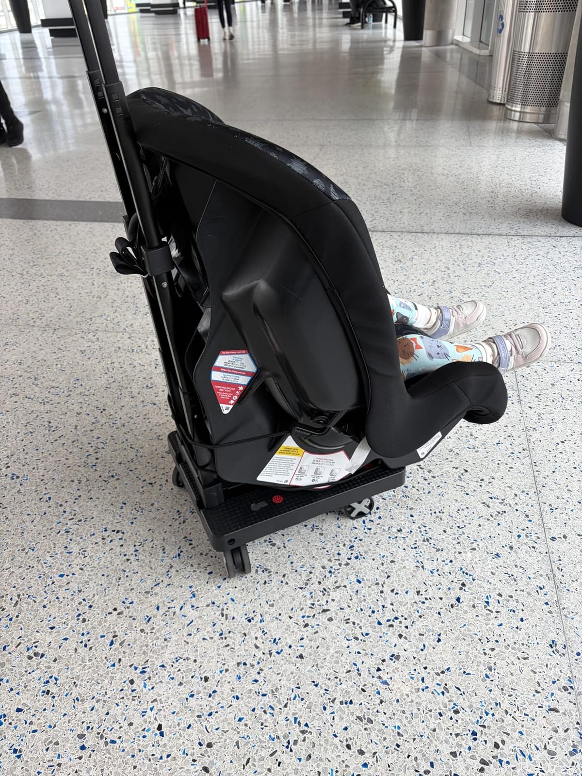 Car Seat Dolly for Airport, Black customer photo 2