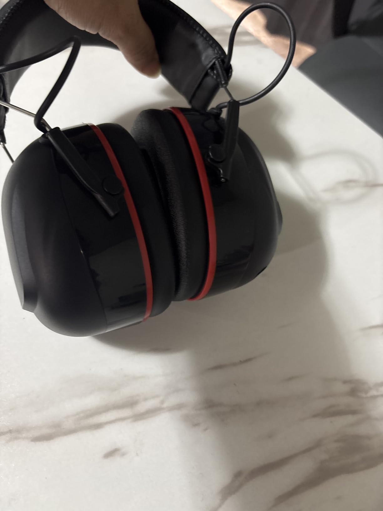 Qozybuds Bluetooth 6.0 Hearing Protection Headphones with 120H Working Time, 30dB SNR, Superior Stereo Sound Quality, Larger Buttons for Easy Operation, Safety Ear Muffs for Lawn Mowing, Workshops customer photo 2