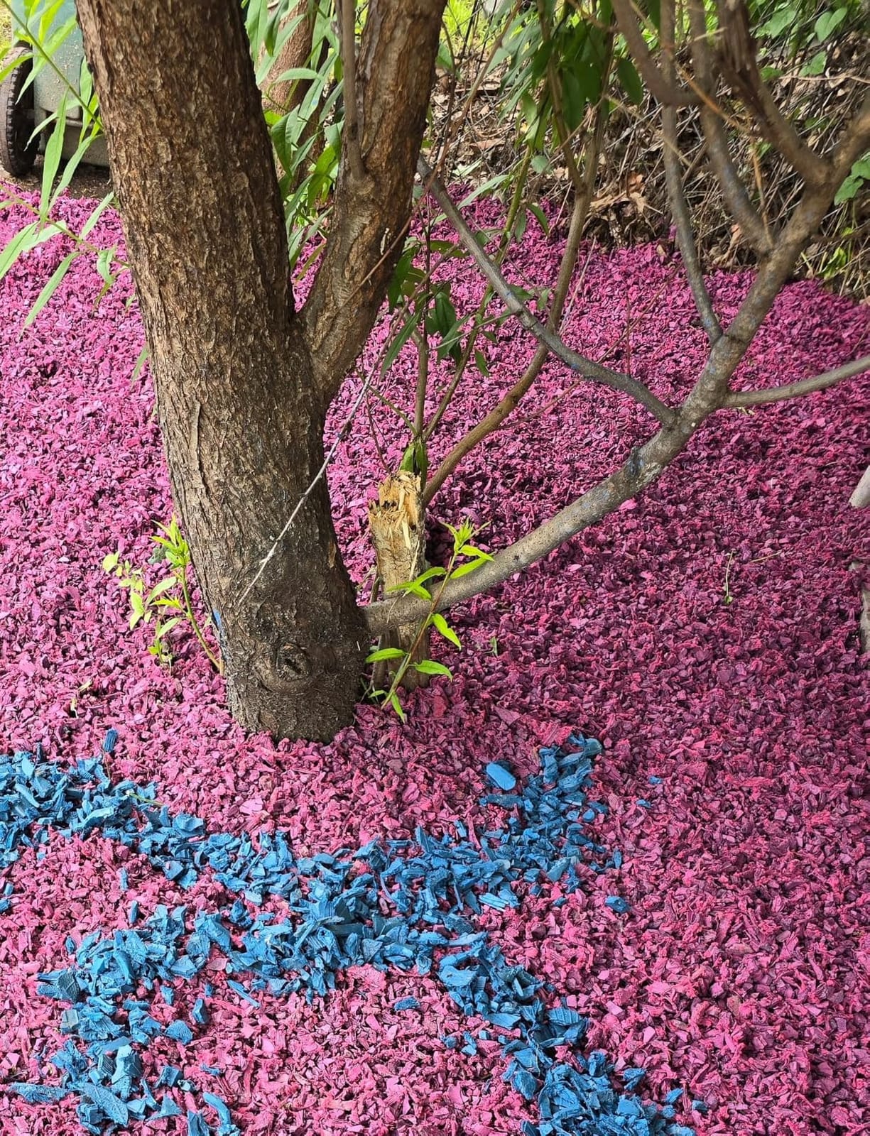Playsafer Rubber Mulch Nuggets Protective Flooring for Playgrounds, Swing-Sets, Play Areas, and Landscaping (Sand, 1.55 CU. FT. - 40 LBS) customer photo 2