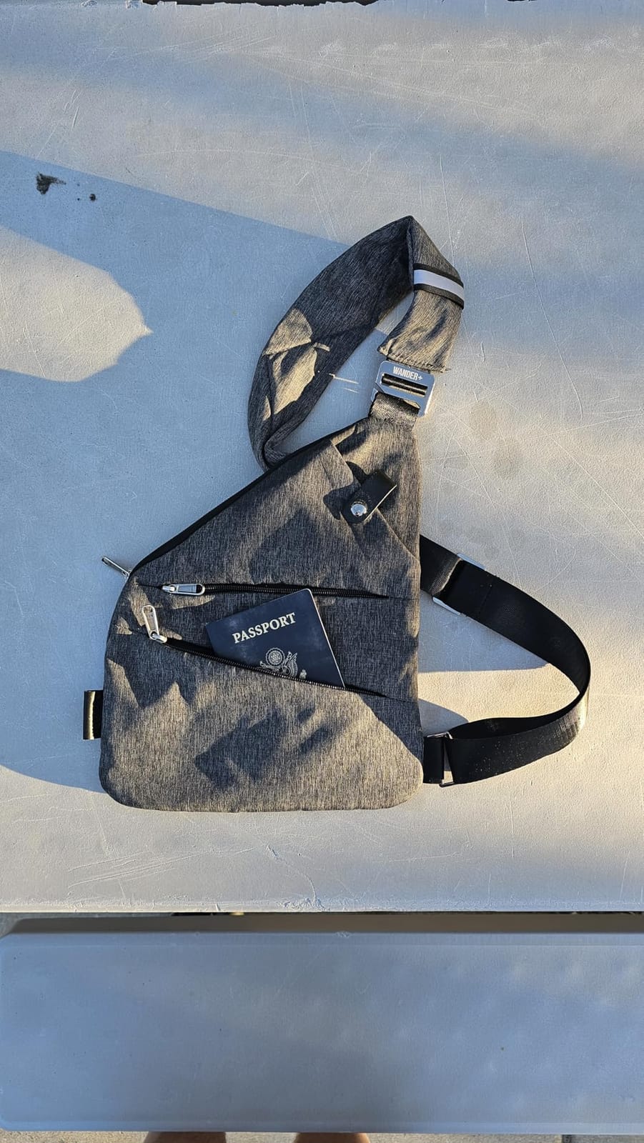 WANDER+® Anti Theft Crossbody Travel Bag for Women Men, Multi-Pocket Crossbody Bag, Slim Sling Bag customer photo 2