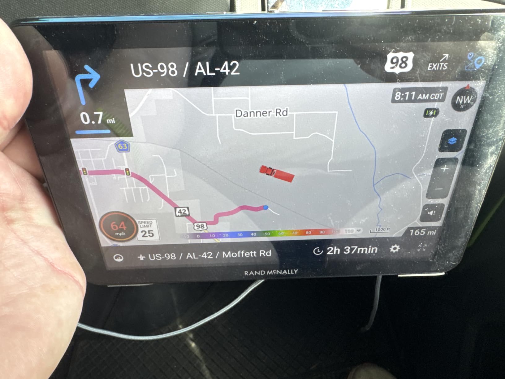 Rand McNally RANDTAB7 7-inch GPS Truck Navigator with Industry's Best Custom Trucking Routes, Rand Navigation 2.0 with 2025 Maps customer photo 2