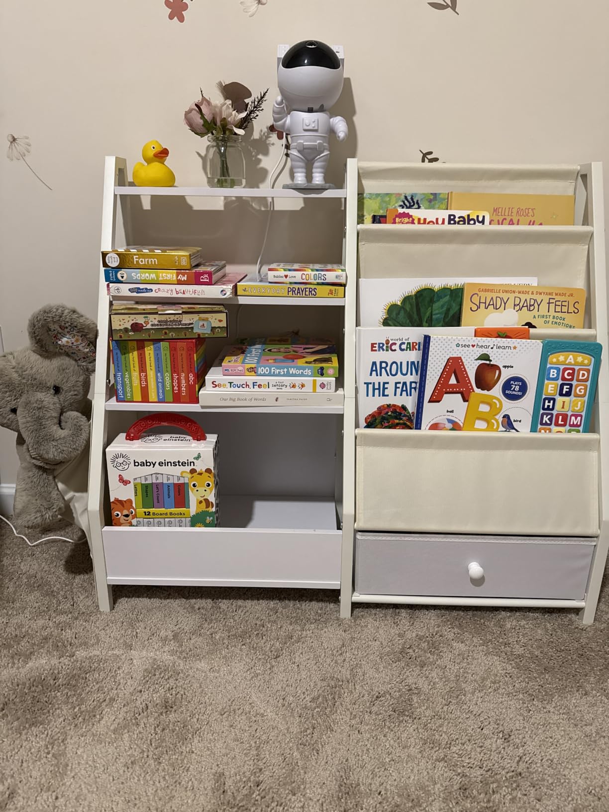Kids Bookshelf and Toy Storage, Toddler Bookshelf Baby Bookcase for Nursery customer photo 2
