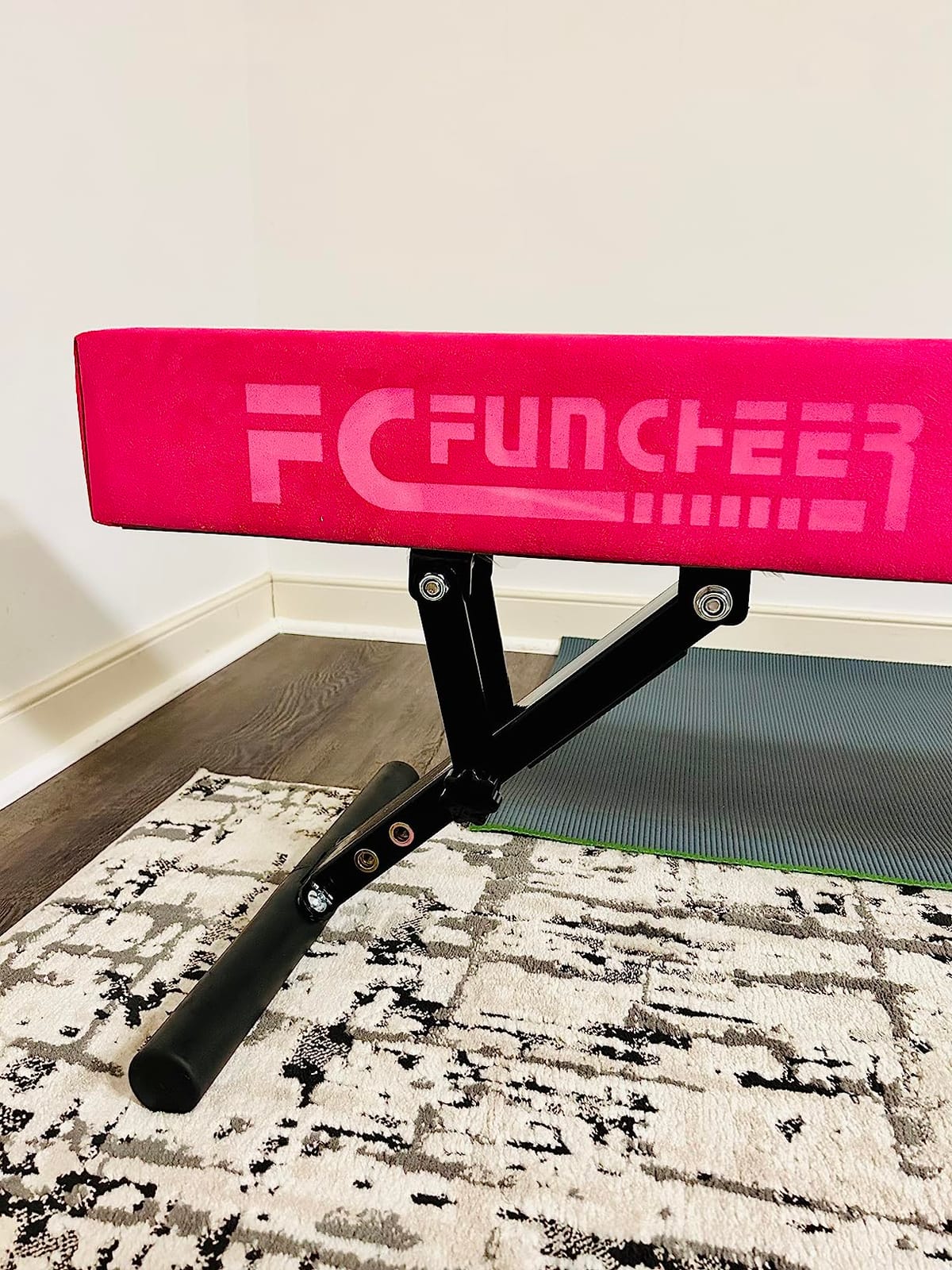 FC FUNCHEER Adjustable balane Beam for Kids - 8FT Gymnastics Beam - high and Low Floor Beam for All Gymnastic Levels-Professional Gymnastic Equipment for Home and Gym Center customer photo 1