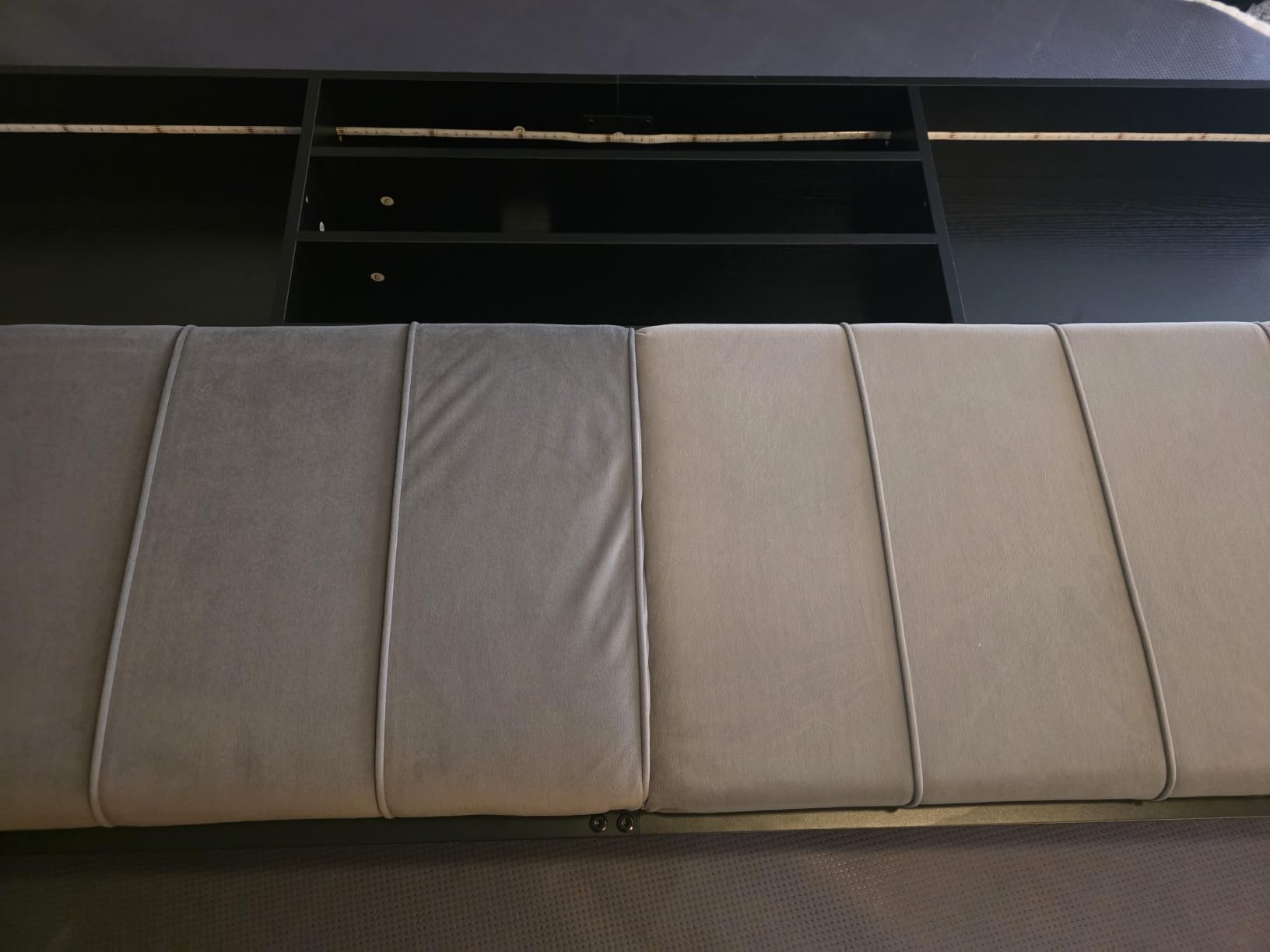 Hzuaneri Headboard with 3-Tier Storage Shelves, King Size customer photo 1