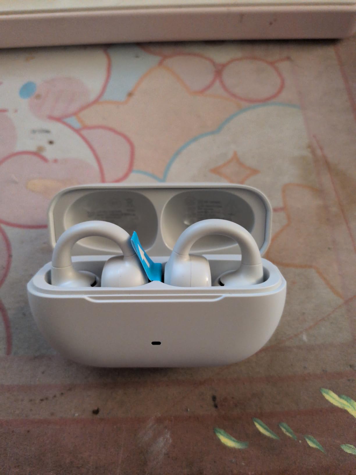 JLab, Flex, Open Ear Earbuds, Clip On Wireless Bluetooth Earbuds, Open Ear Headphones, Teal customer photo 1