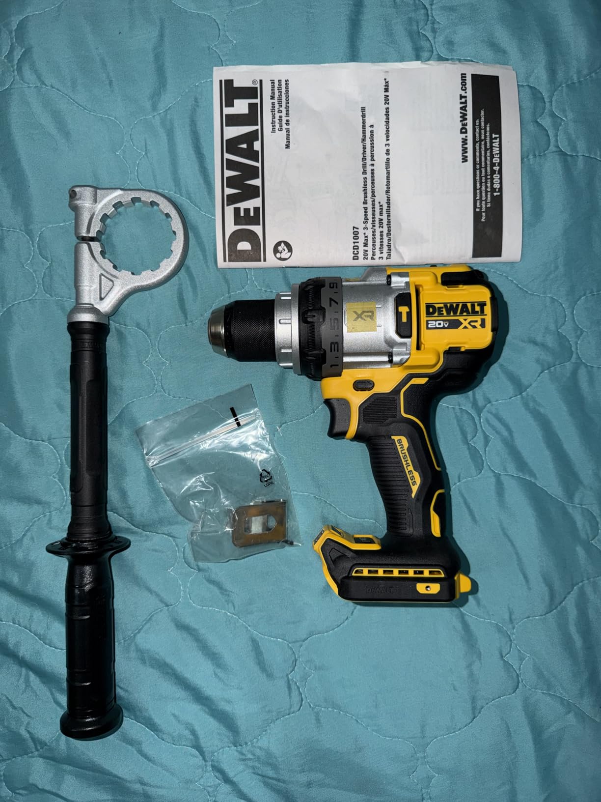 DEWALT 20V MAX XR 1/2 Inch Brushless Cordless Hammer Drill, Battery Not Included (DCD1007B) customer photo 1