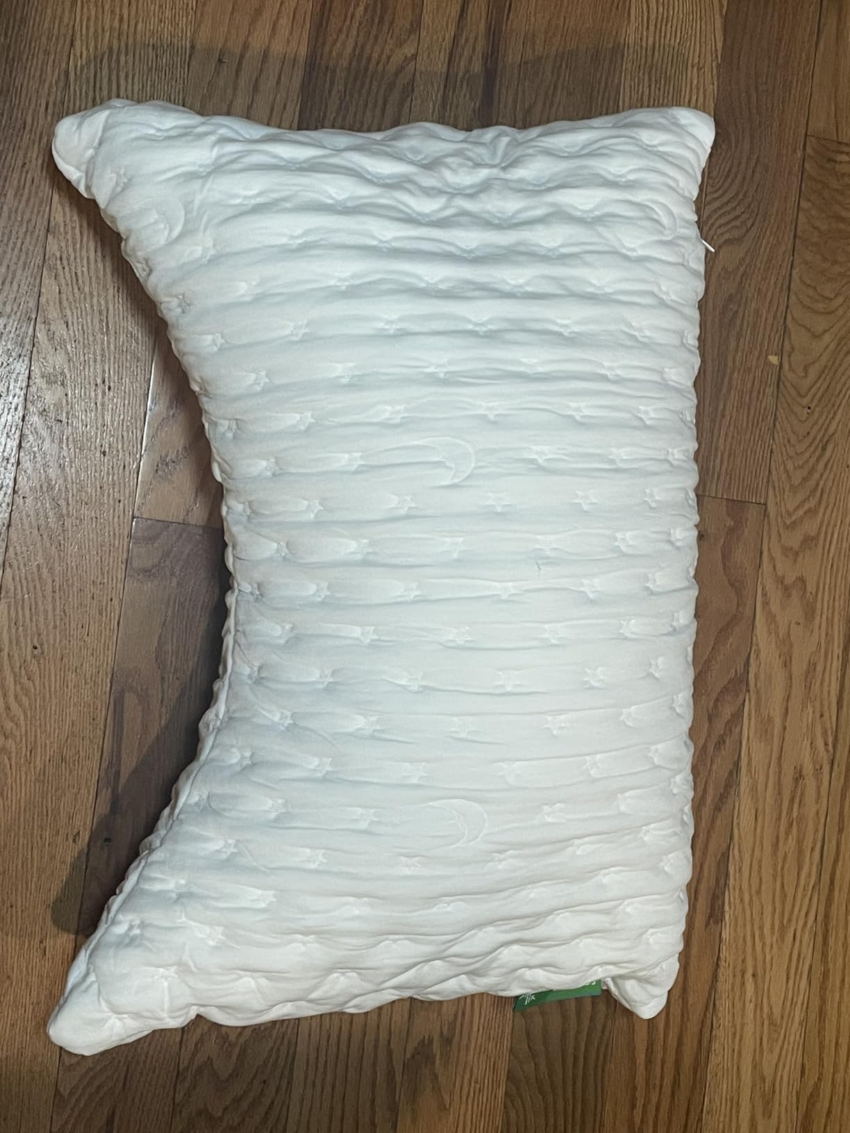 KUCEY Cooling Side Sleeper Pillow for Neck and Shoulder Pain, Luxury Shredded Memory Foam Curved Bed Pillows for Sleeping Set of 1- Adjustable Travel Pillow Size- Washable Cover Crescent White customer photo 1