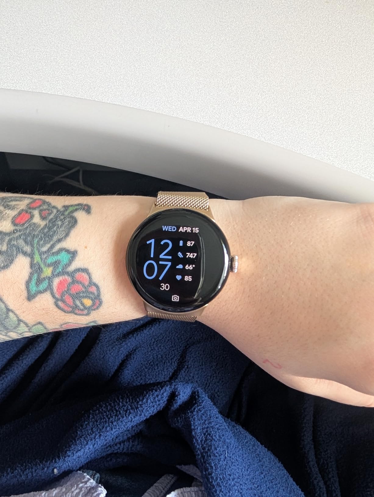 Google Pixel Watch 3 (41mm) 2024 Model - Android Smartwatch, Heart Rate Tracking, Fitbit Advanced Running, Fitness Insights, 24-Hour Battery - Matte Black Aluminum Case - Obsidian Band - LTE customer photo 1