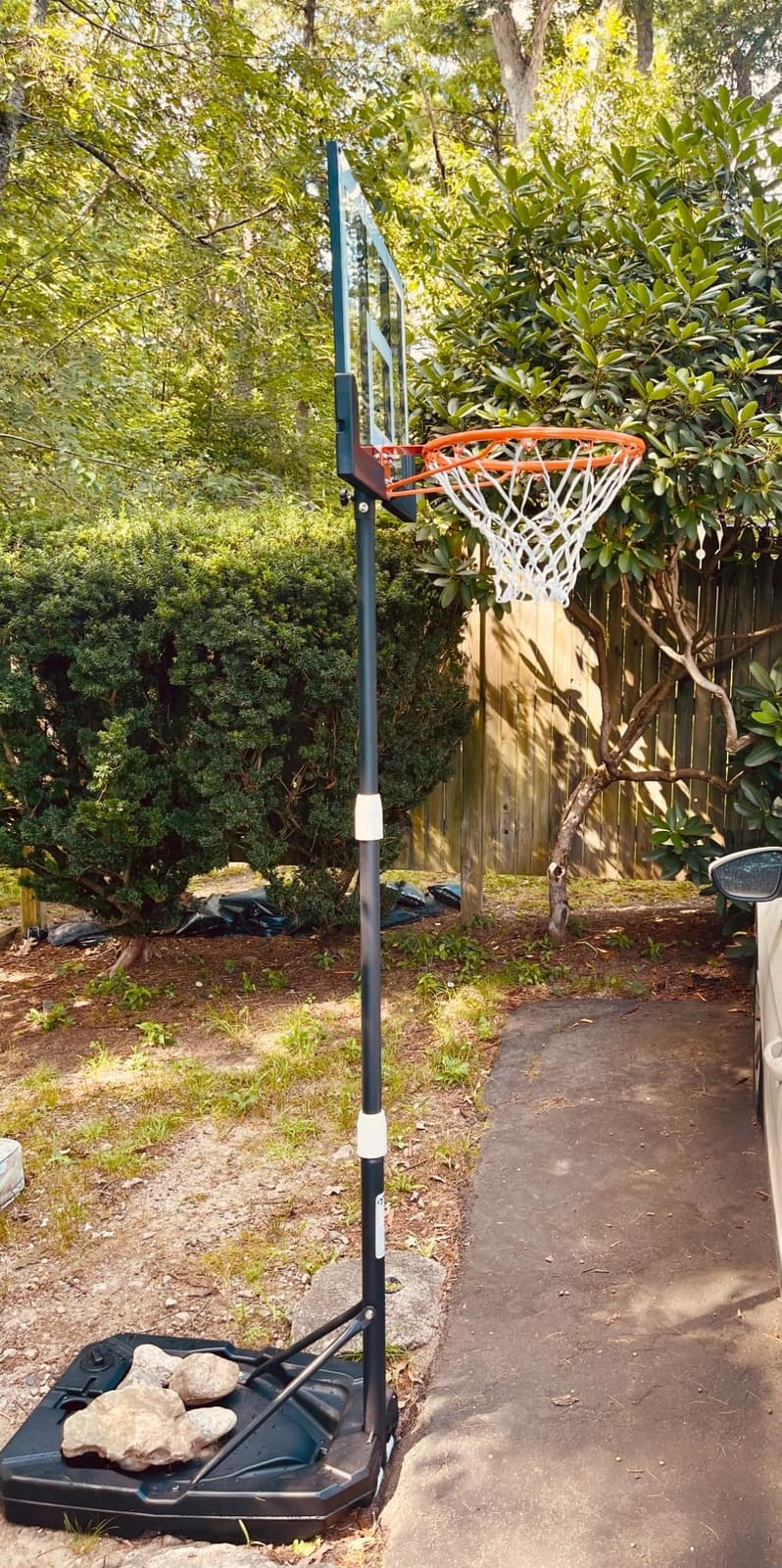 Seray Kids Basketball Hoop Outdoor [Patented 6s Safe-Adjust] 3.2-7.2FT, Indoor/Poolside/Mini Basketball Hoop for Kid/Toddler/Youth/Adult in Backyard/Driveway,Shatterproof Backboard and Enlarged Base customer photo 1