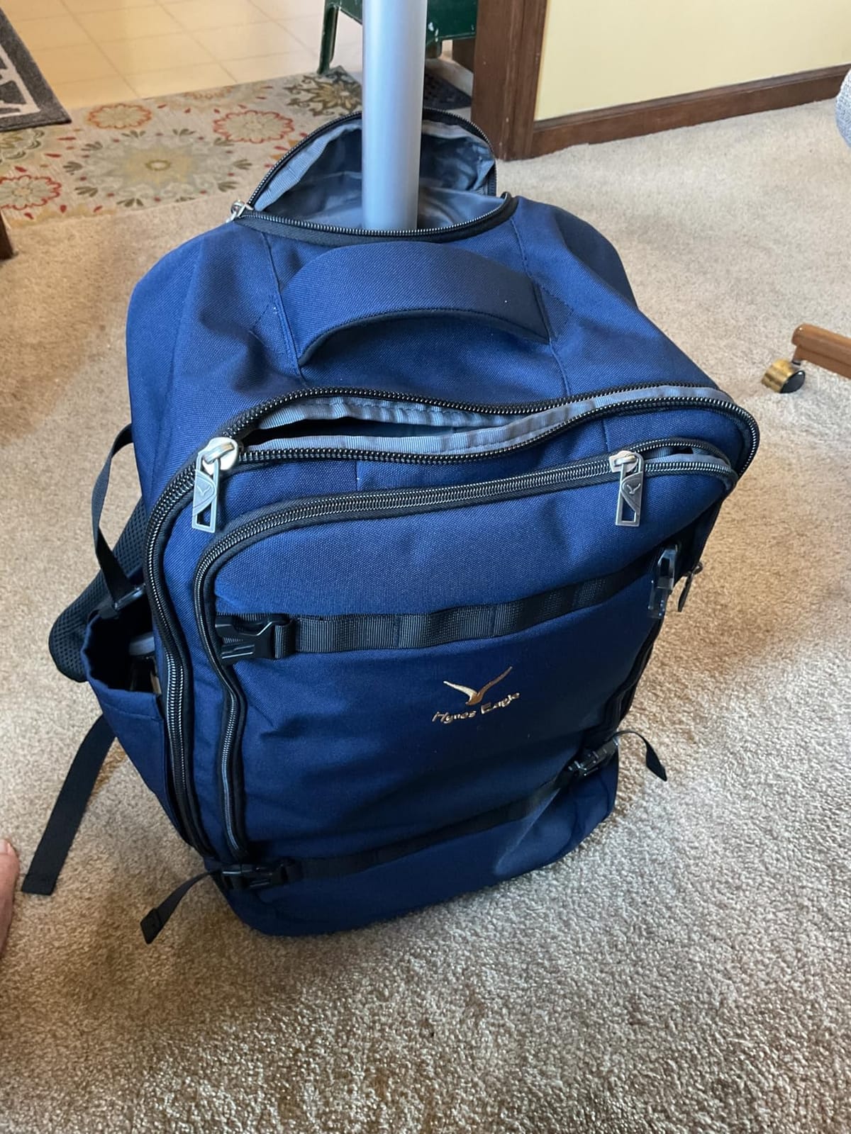 Hynes Eagle Rolling Backpack 42L Backpack with Wheels Airline Approved Carry on Luggage Laptop Travel Suitcase Bag for Women Men Mint Green customer photo 1